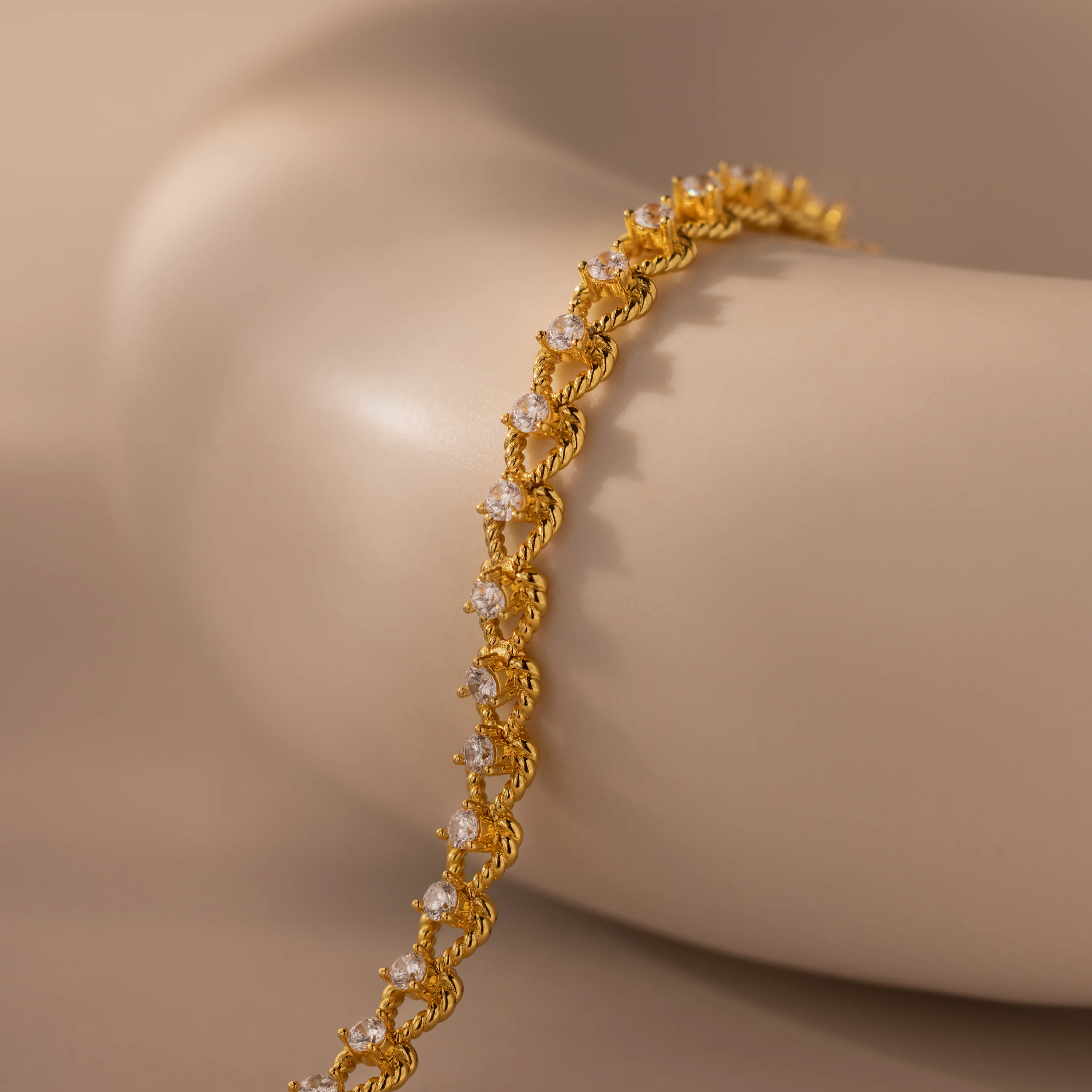 Diamond Heart Rope Bracelet - Image 8