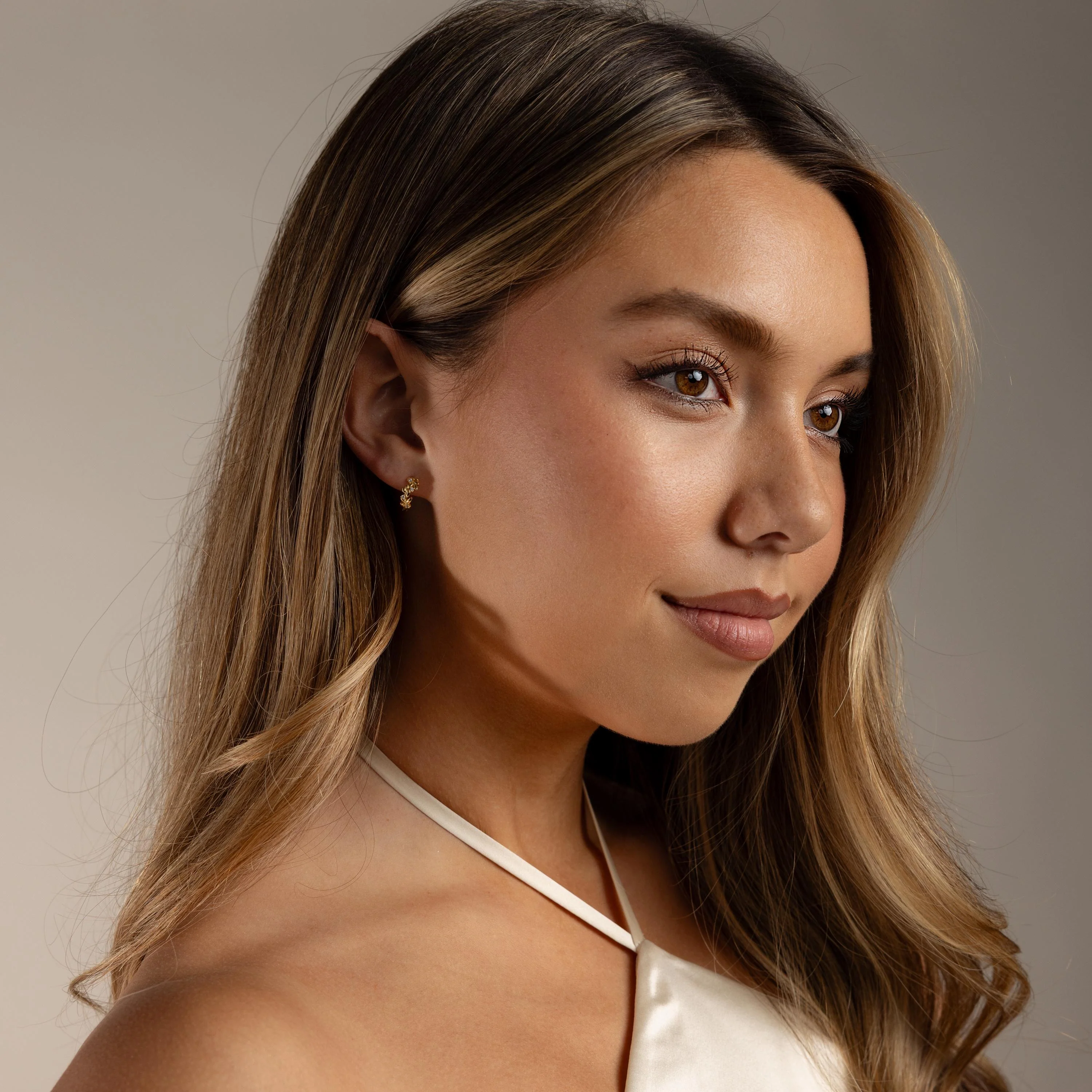 Diamond Leaf Hoops - Image 9