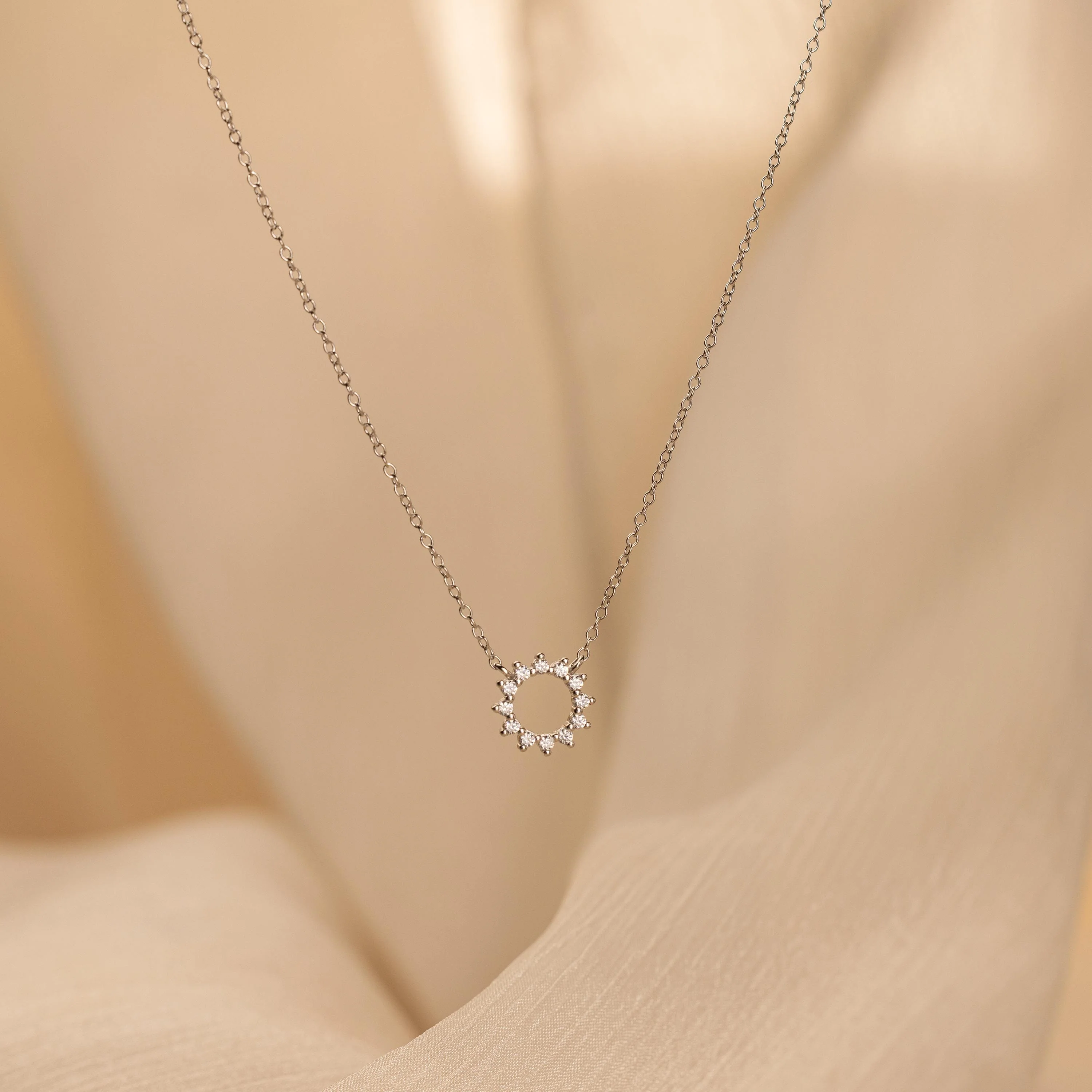 Diamond Sun Necklace - Image 7