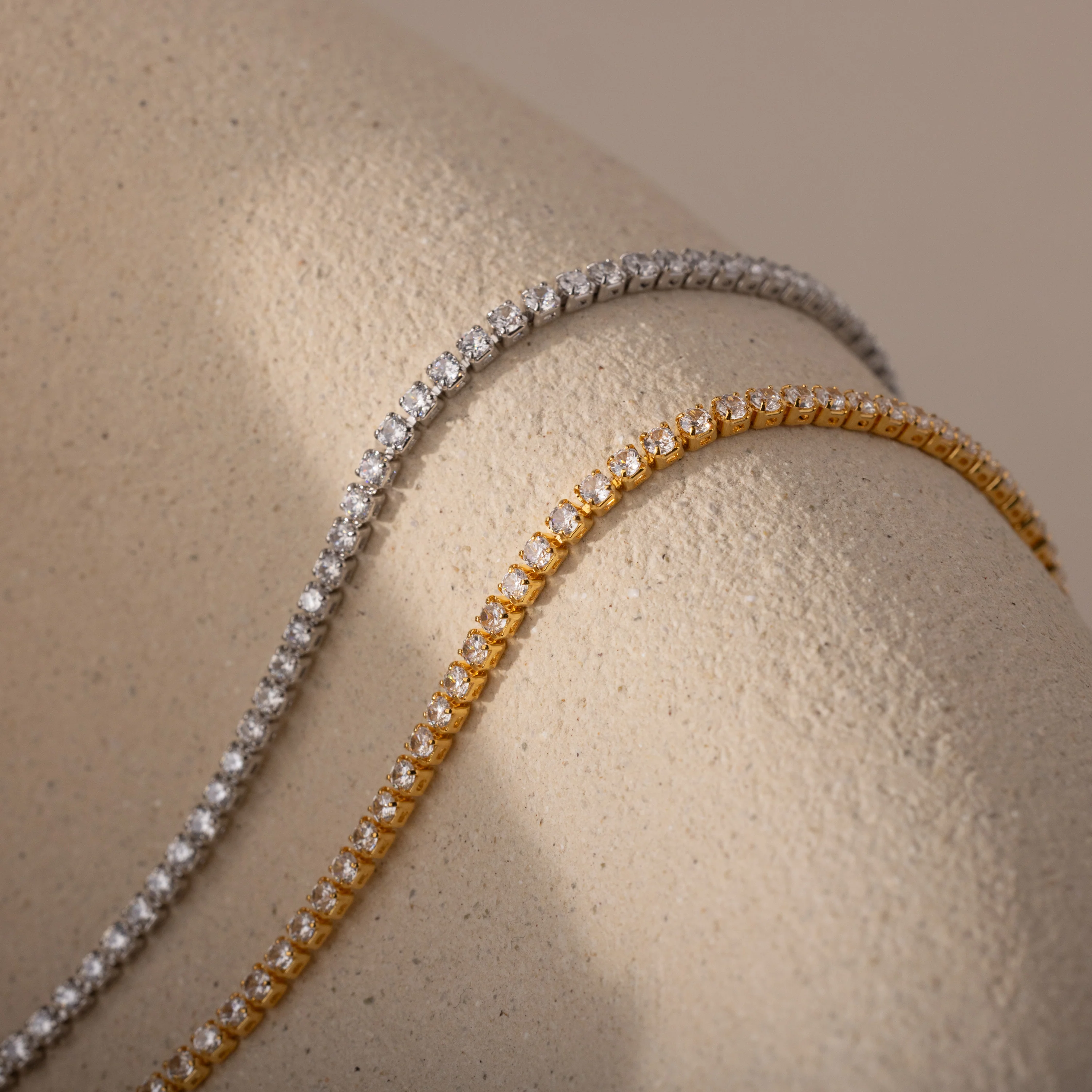 Diamond Tennis Choker Necklace in 18K Gold - Image 7