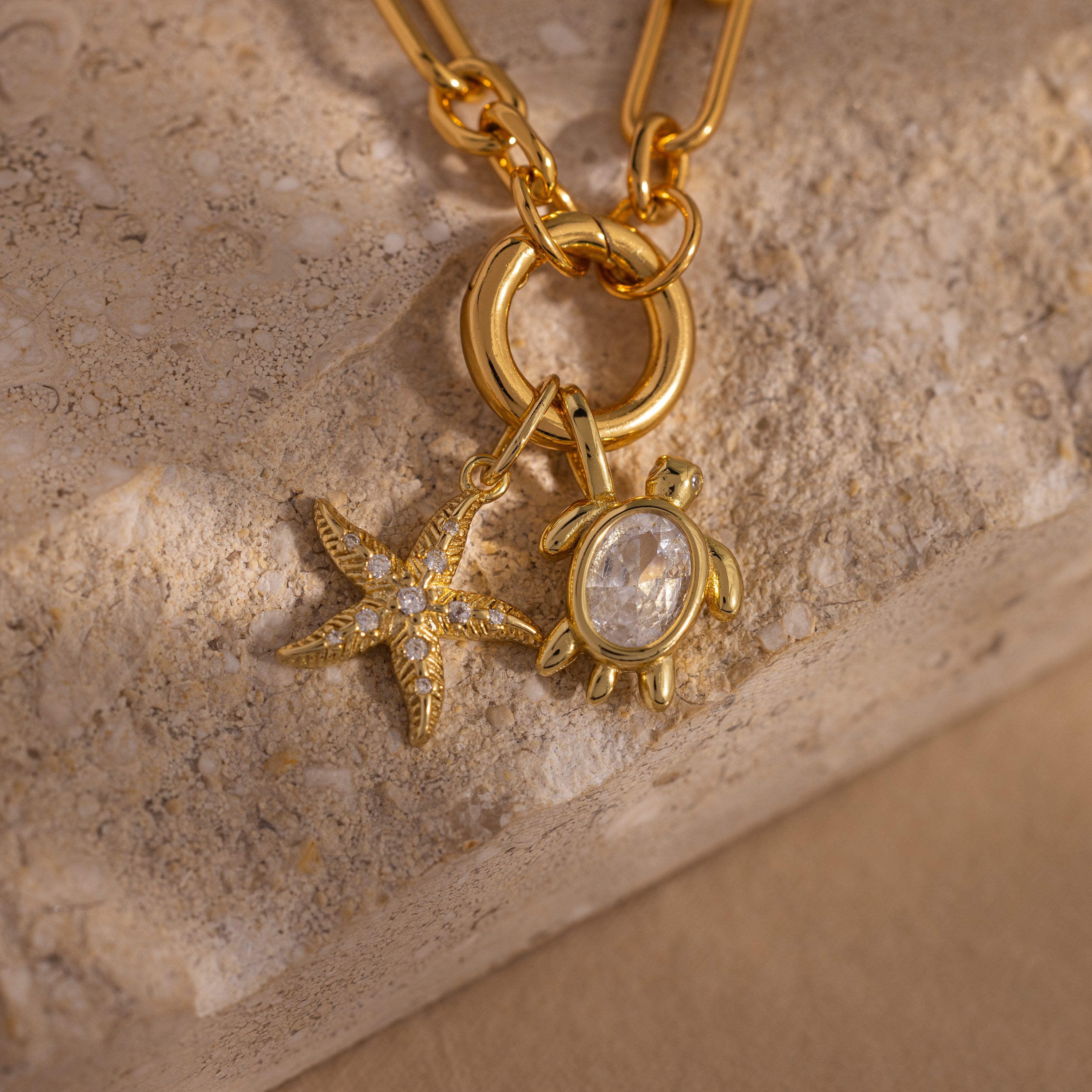Diamond Turtle Charm in 18K Gold - Image 5