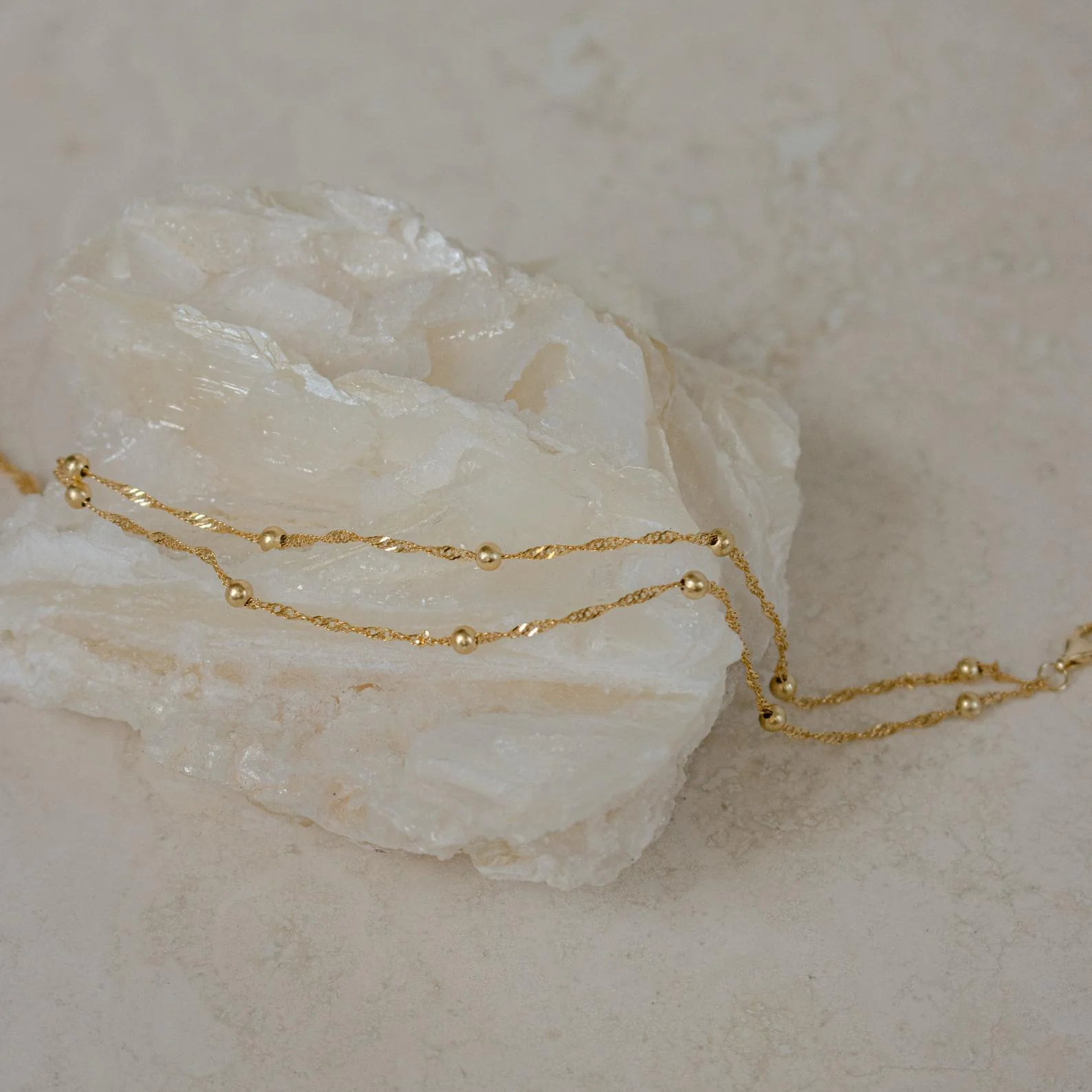 Duo Bead Chain Anklet - Image 9