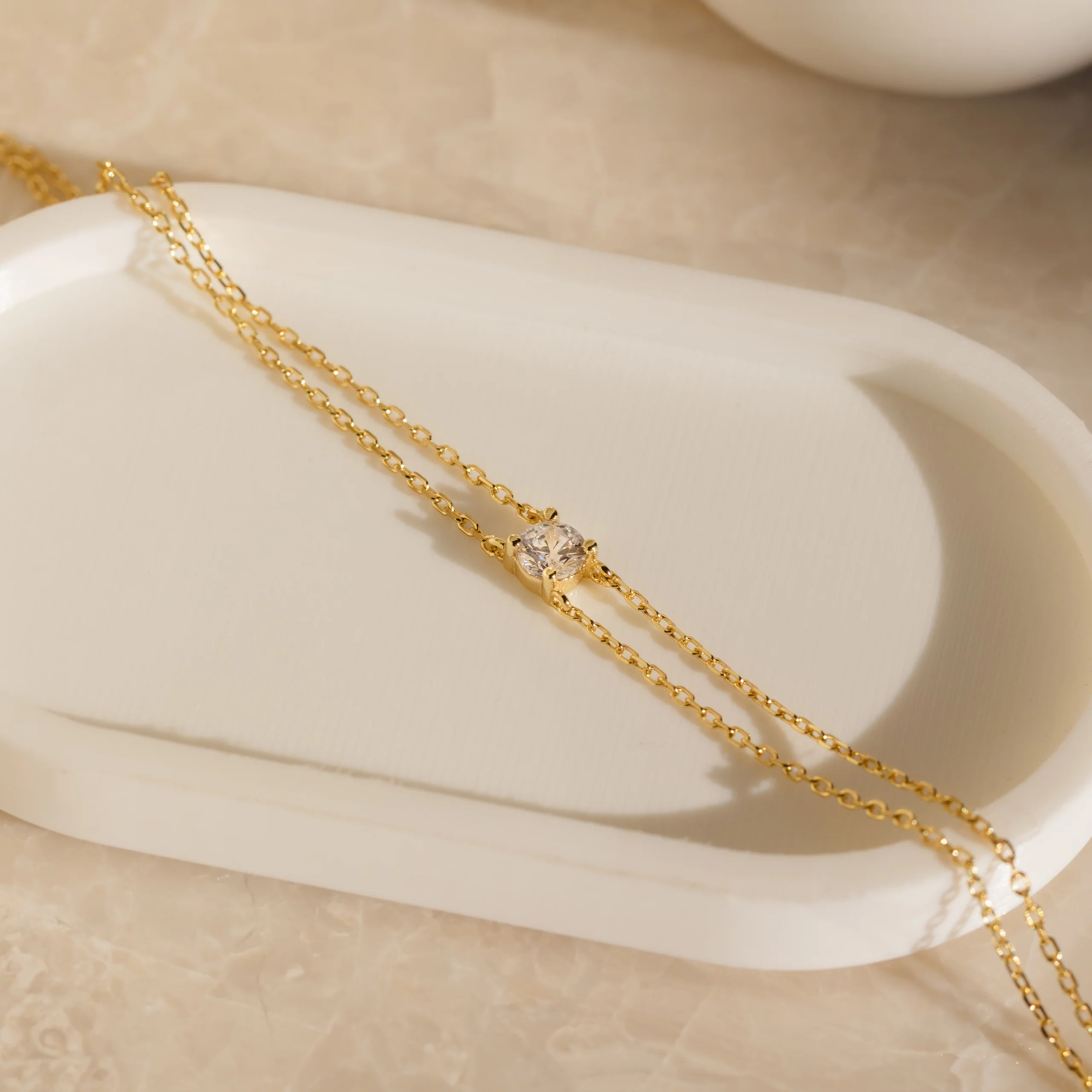 Duo Chain Diamond Bracelet - Image 7