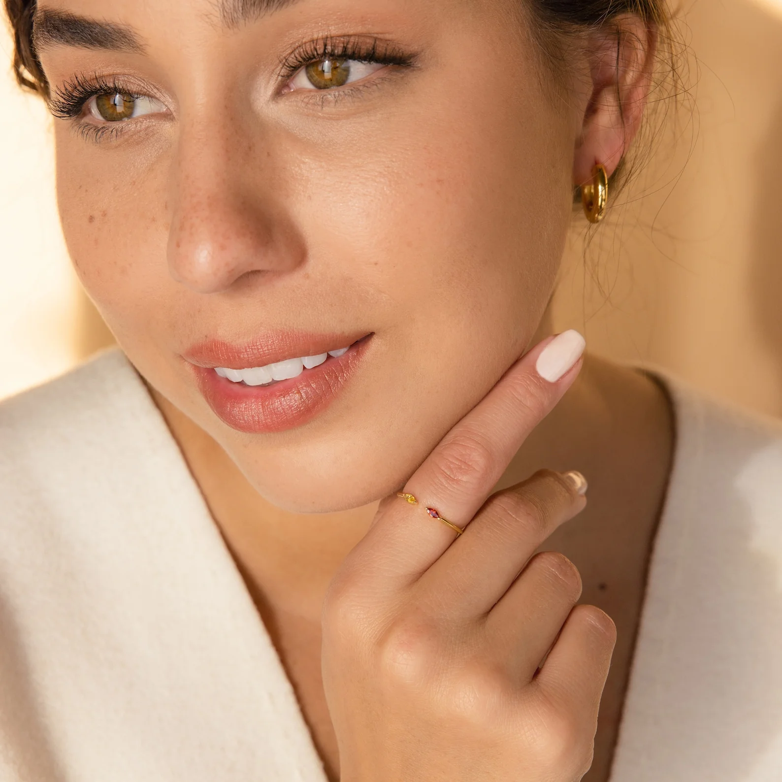 Duo Marquise Birthstone Ring - Image 4