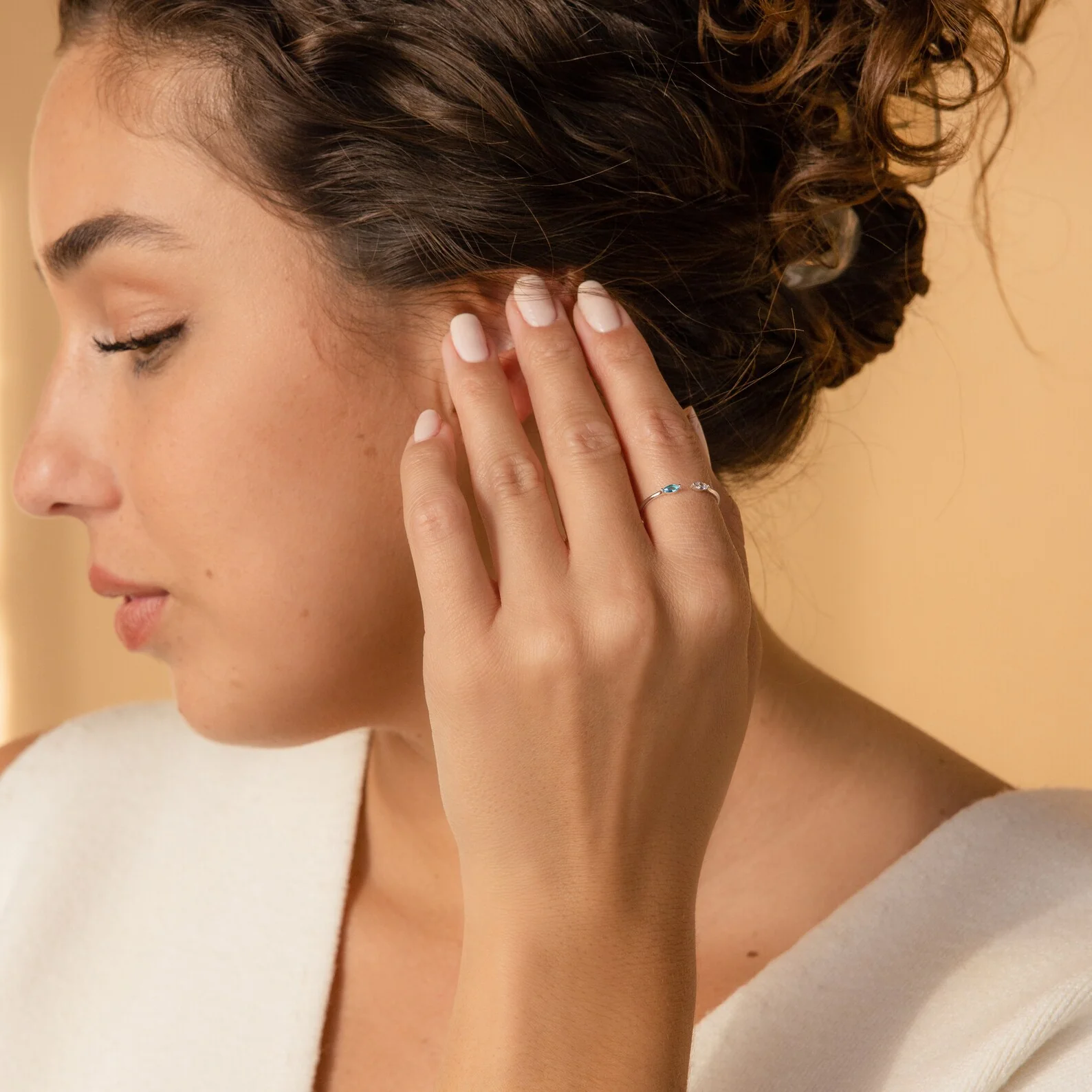 Duo Marquise Birthstone Ring - Image 6