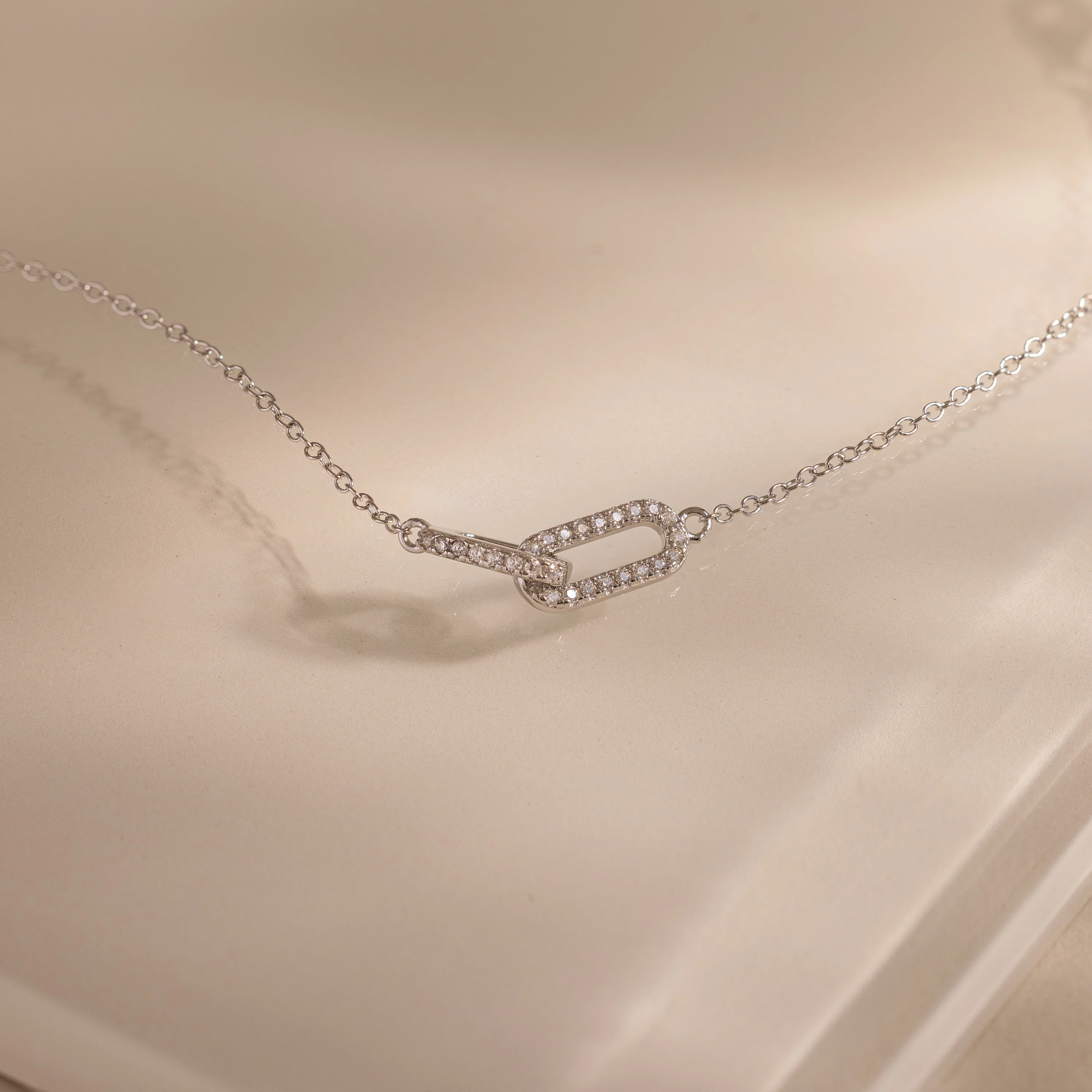 Duo Pave Link Pendant Bracelet - Image 7