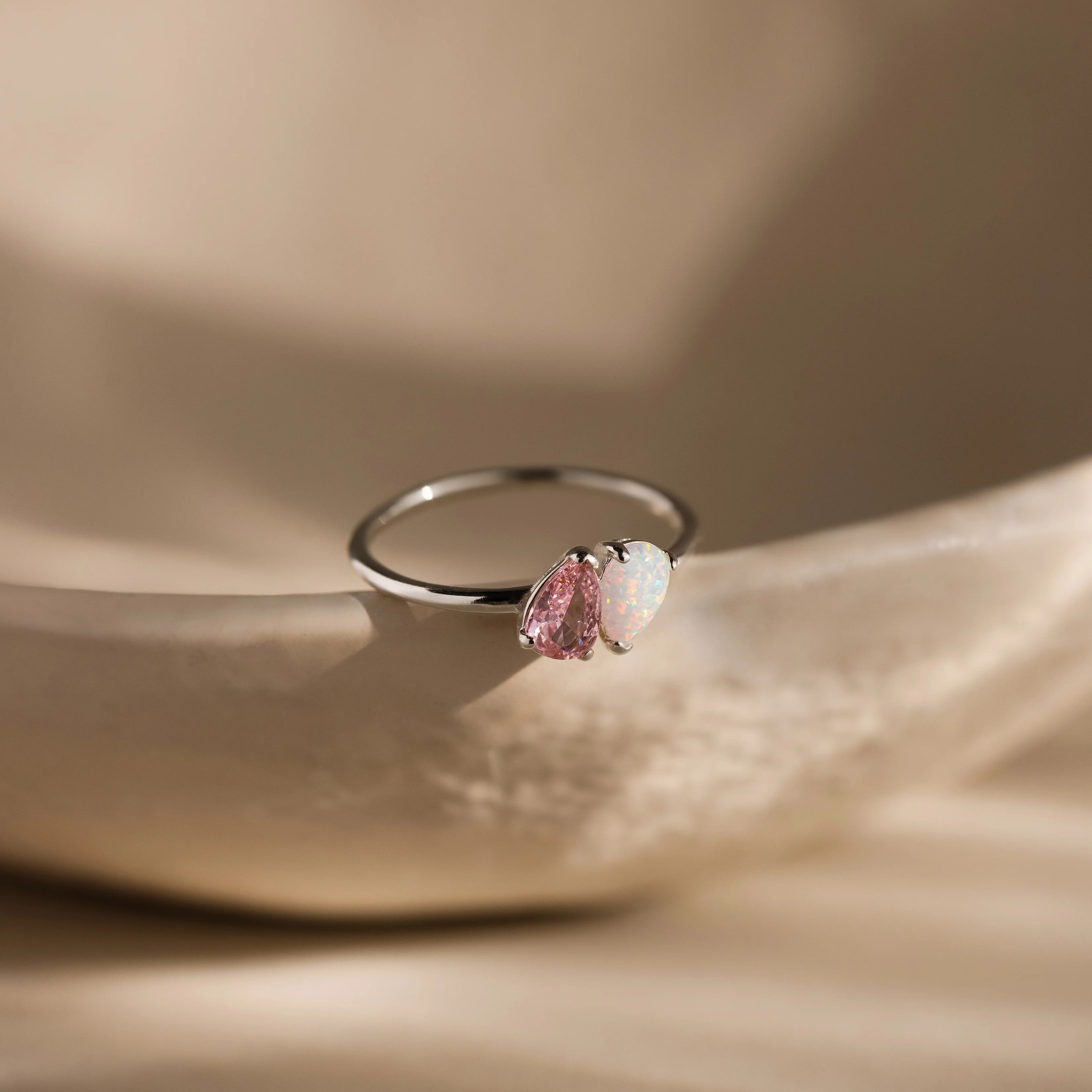 Duo Pear Toi Et Moi Ring - Image 6