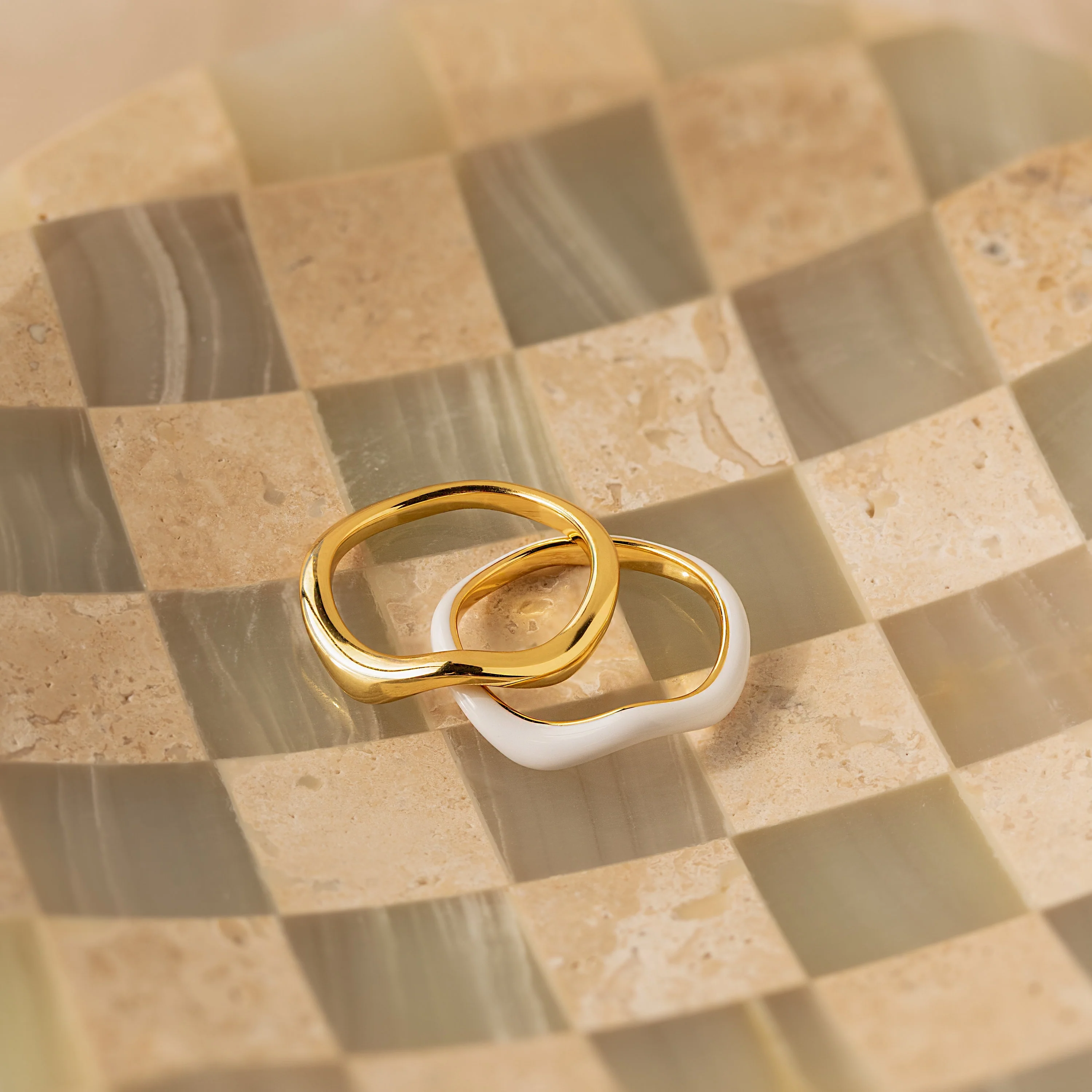 Duo Wave Ring Set - Image 5