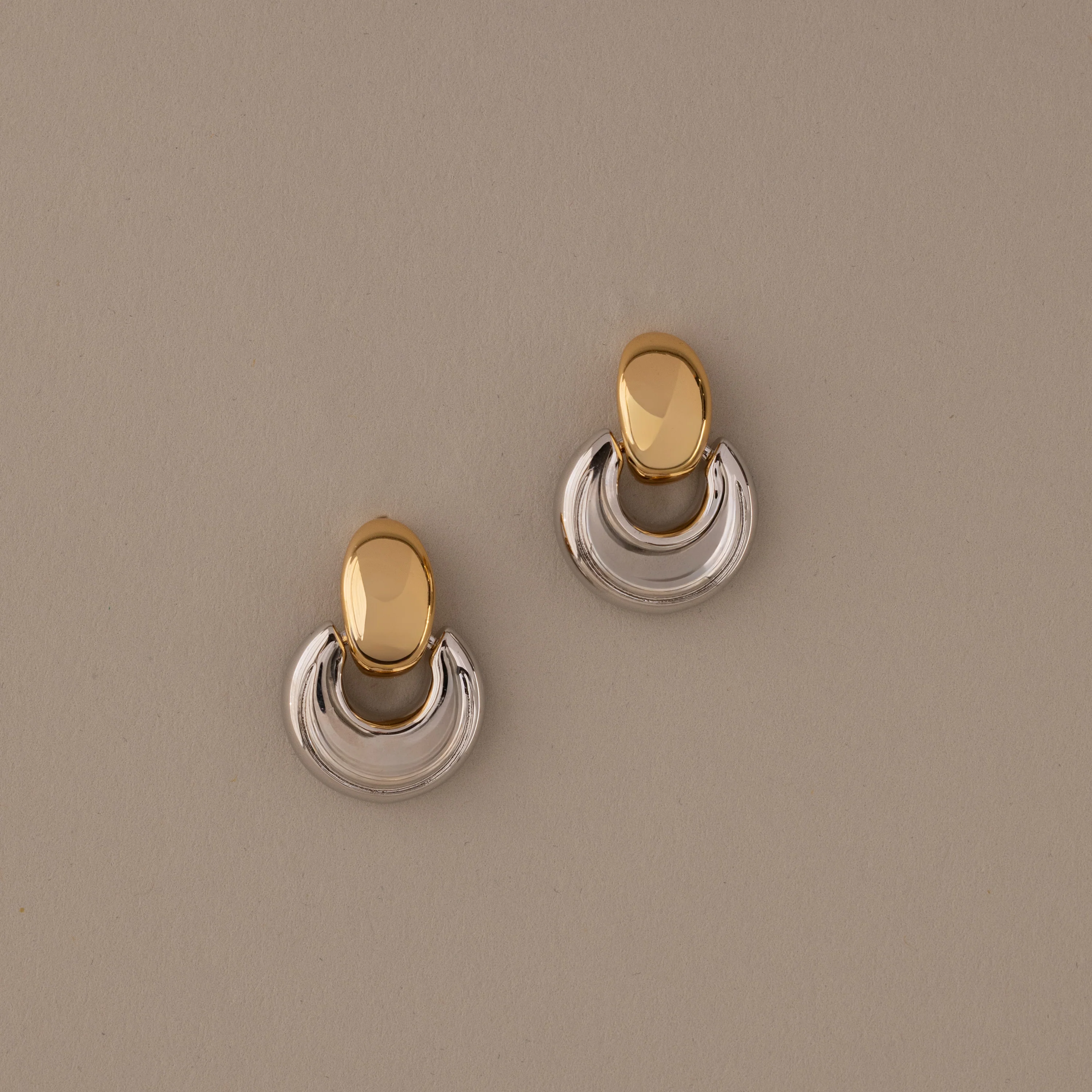Eclipse Dome Studs in Mixed Metal - Image 5