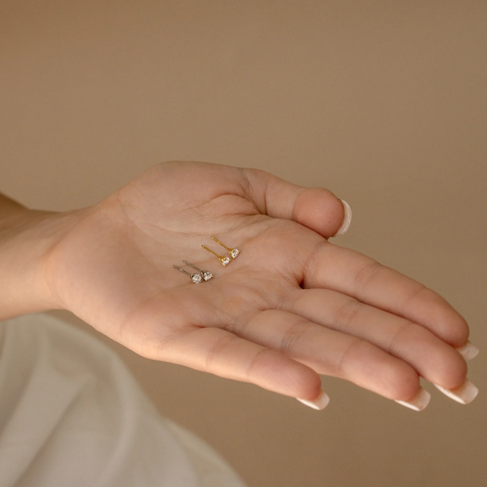 Elena Diamond Studs - Image 6