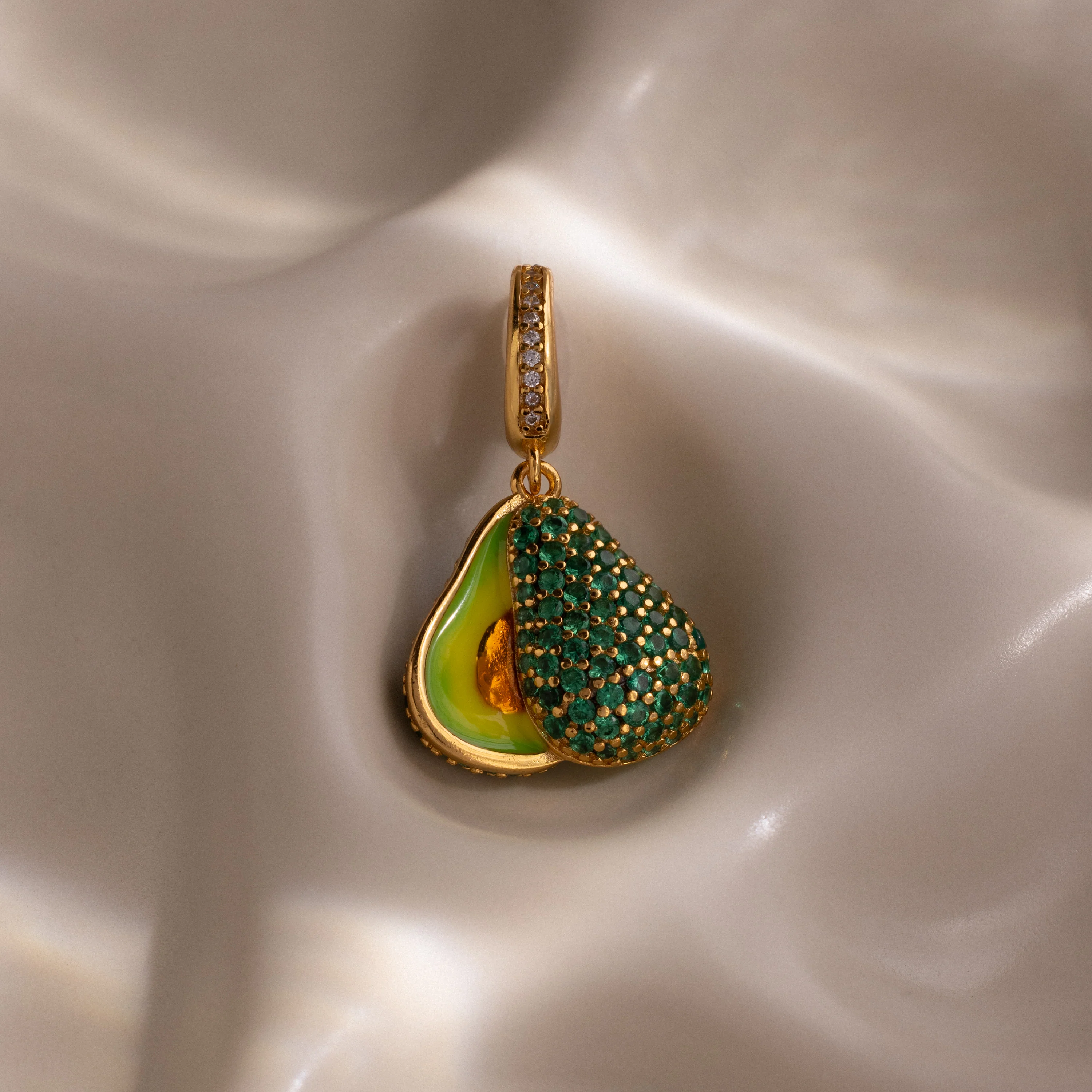 Emerald Avocado Charm - Image 3