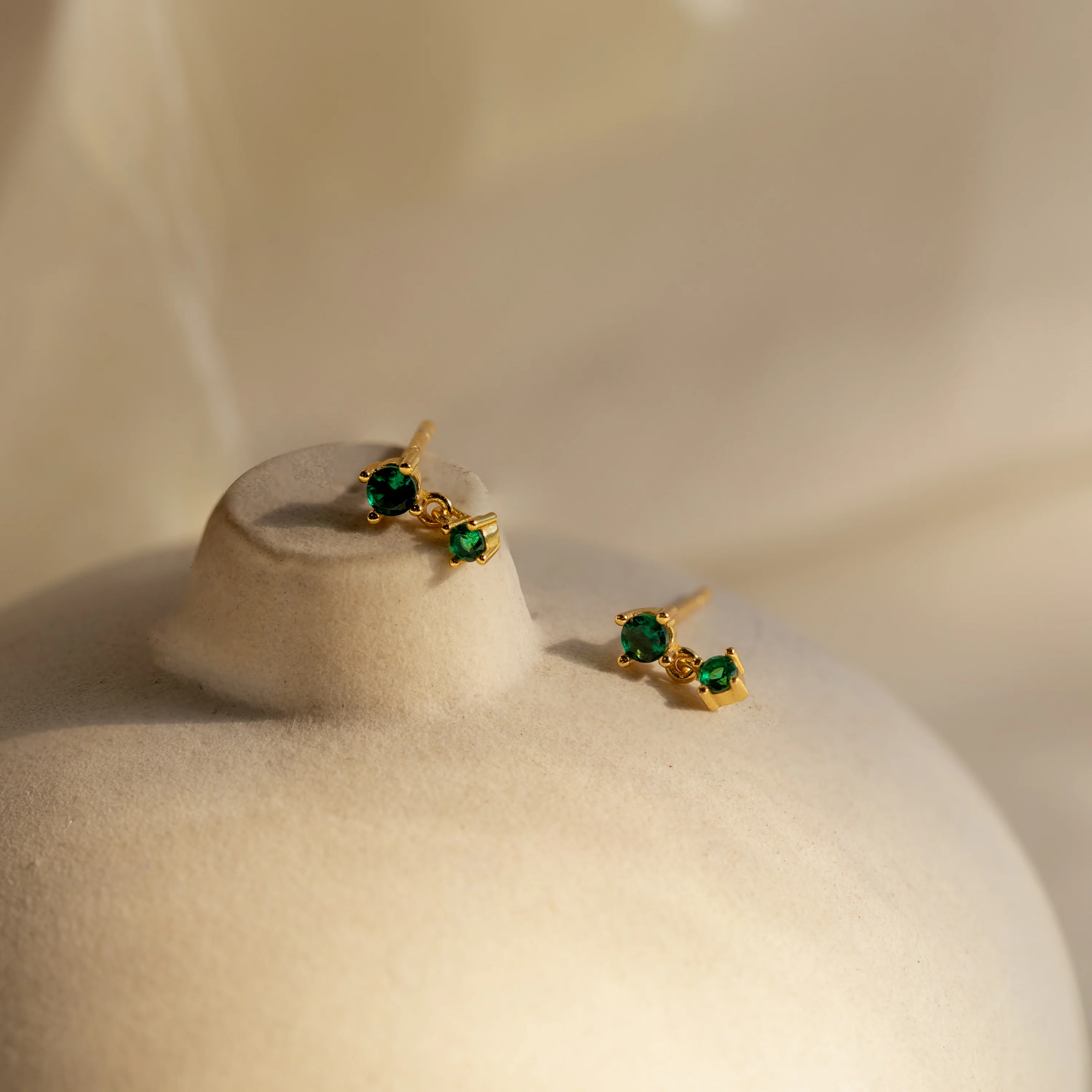 Emerald Drop Studs - Image 3