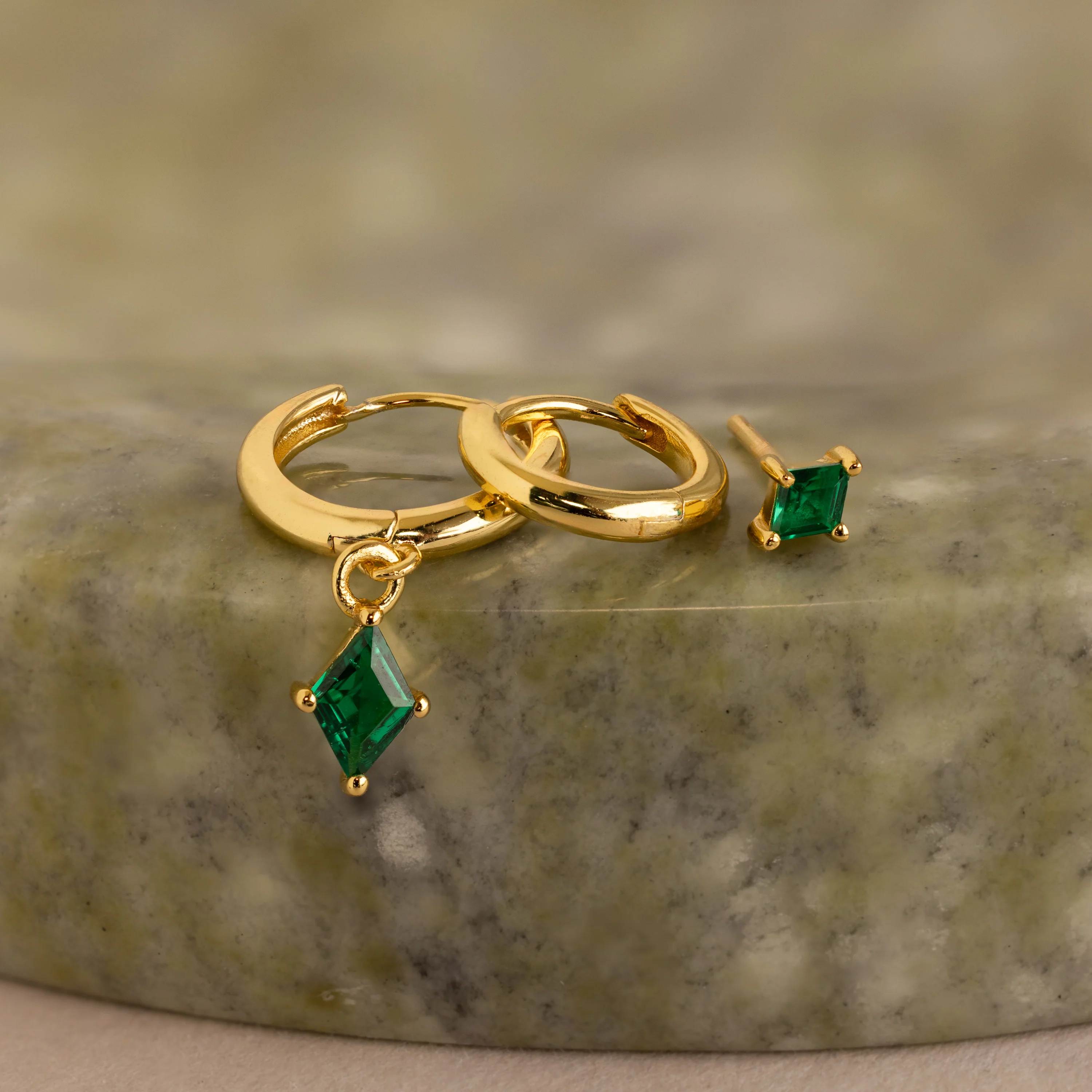 Emerald Earrings Set - Image 2