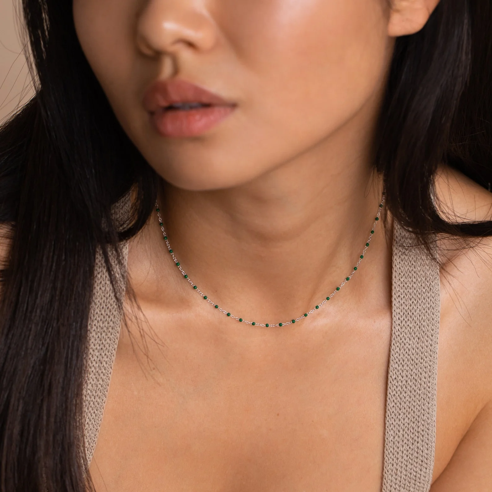 Emerald Station Necklace - Image 5