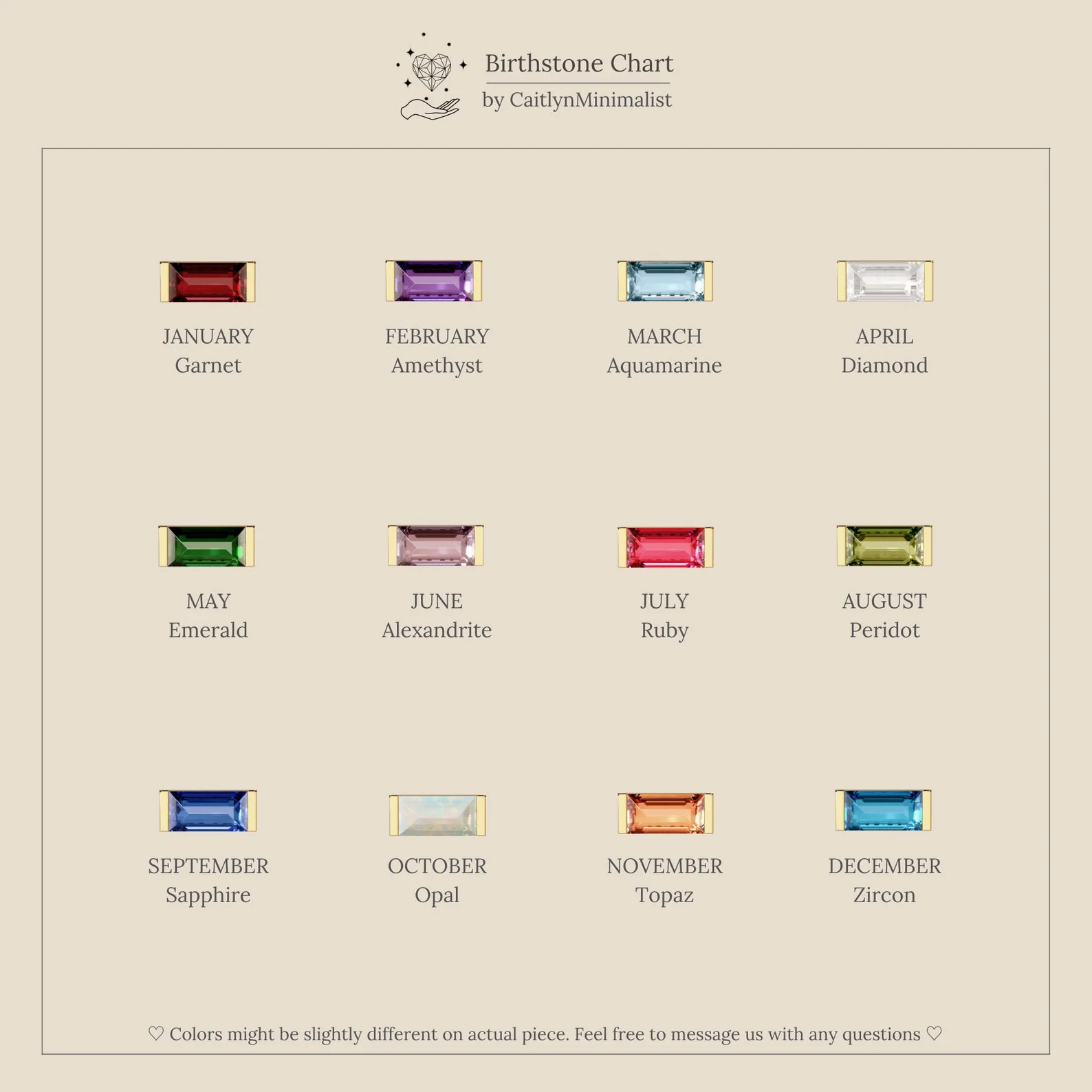 Emery Birthstone Necklace - Image 8