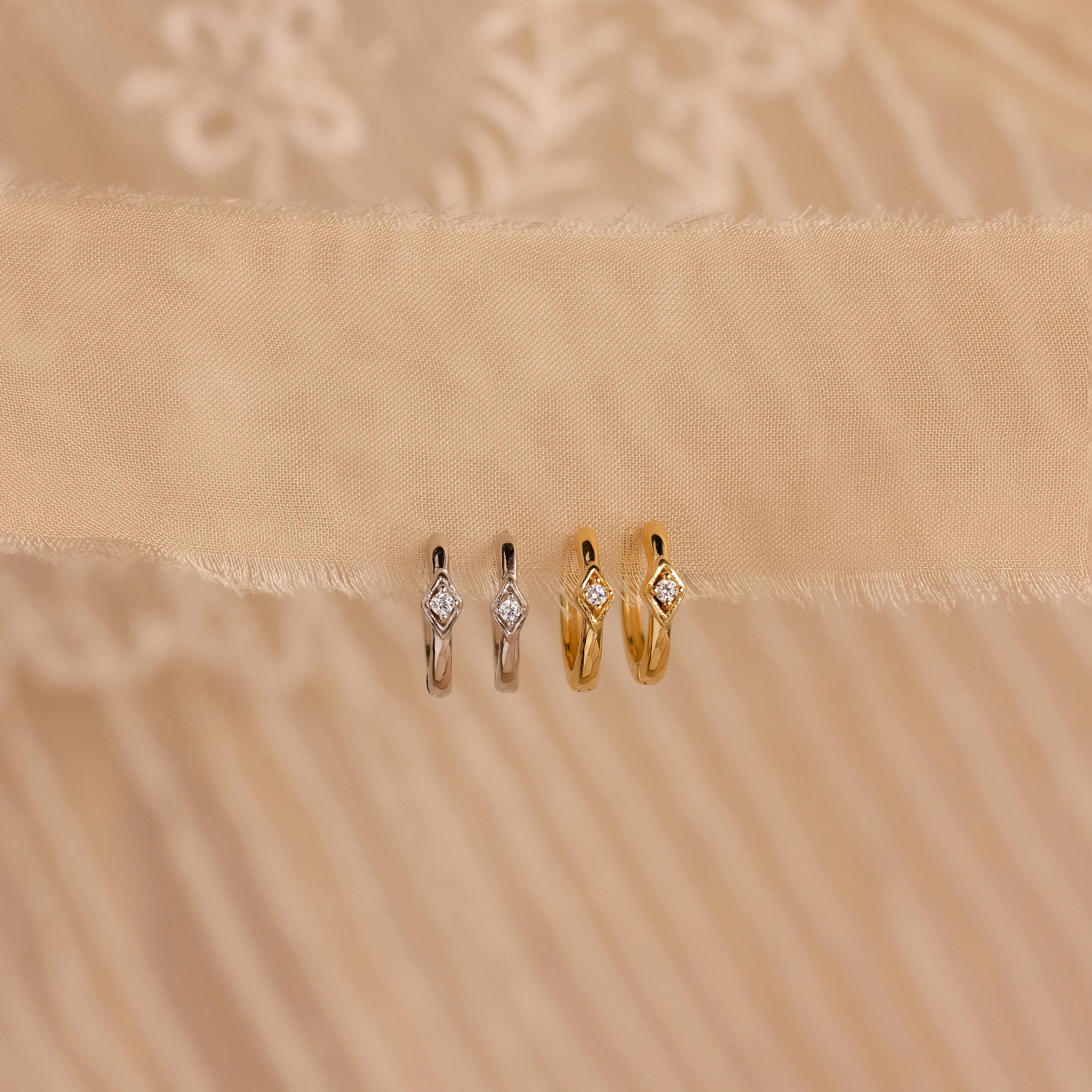 Ericka Diamond Hoops - Image 3
