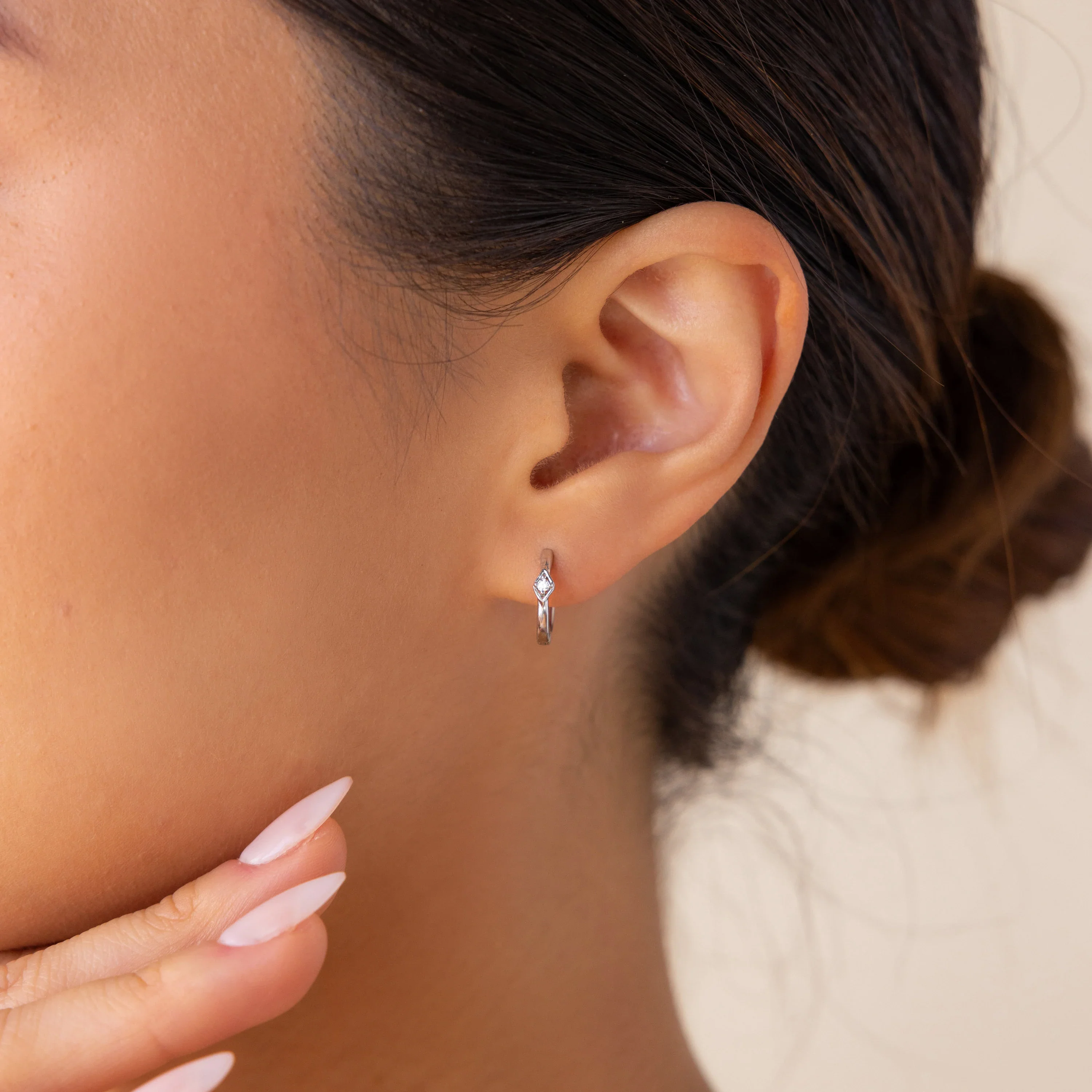 Ericka Diamond Hoops - Image 4