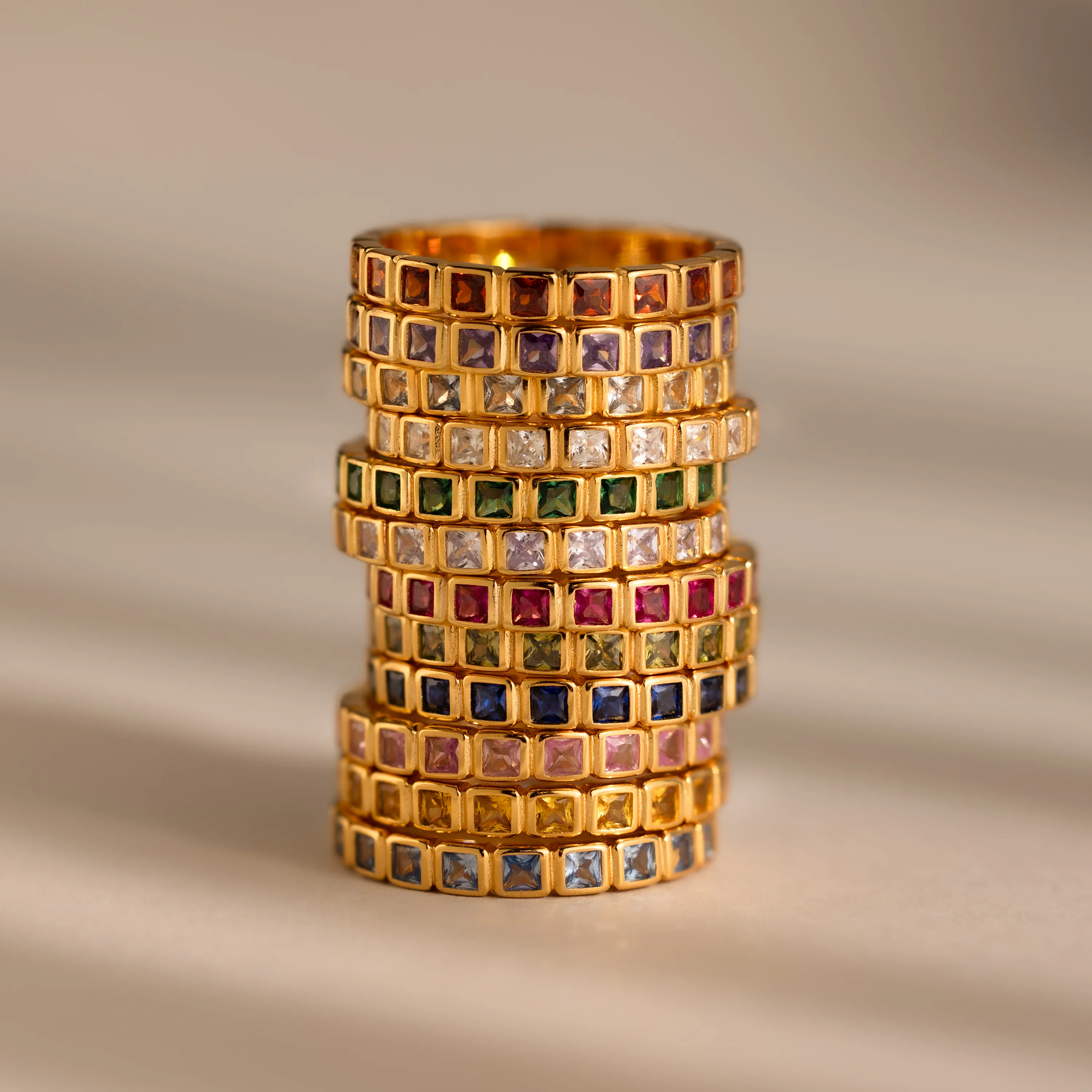 Eternity Bezel Emerald Ring - Image 7