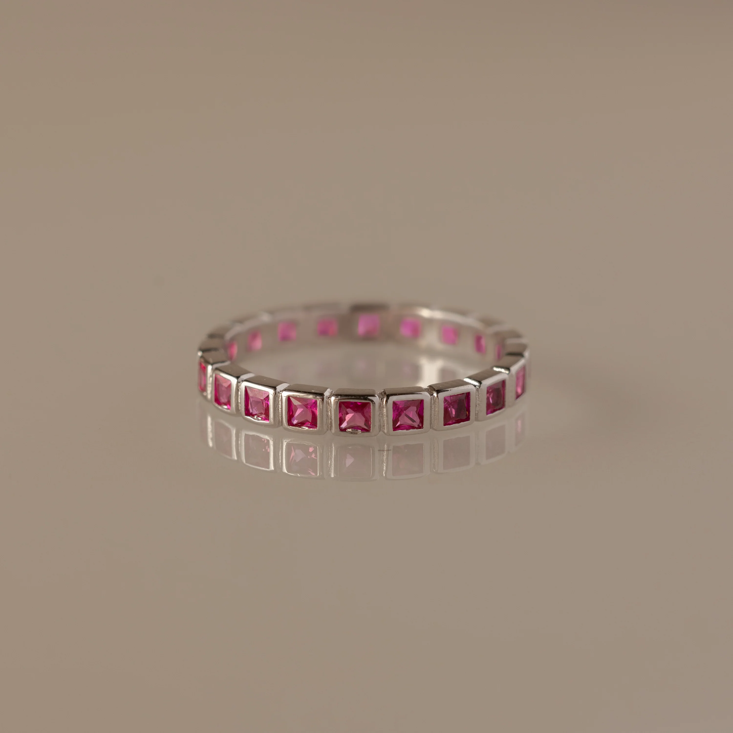 Eternity Bezel Ruby Ring - Image 3