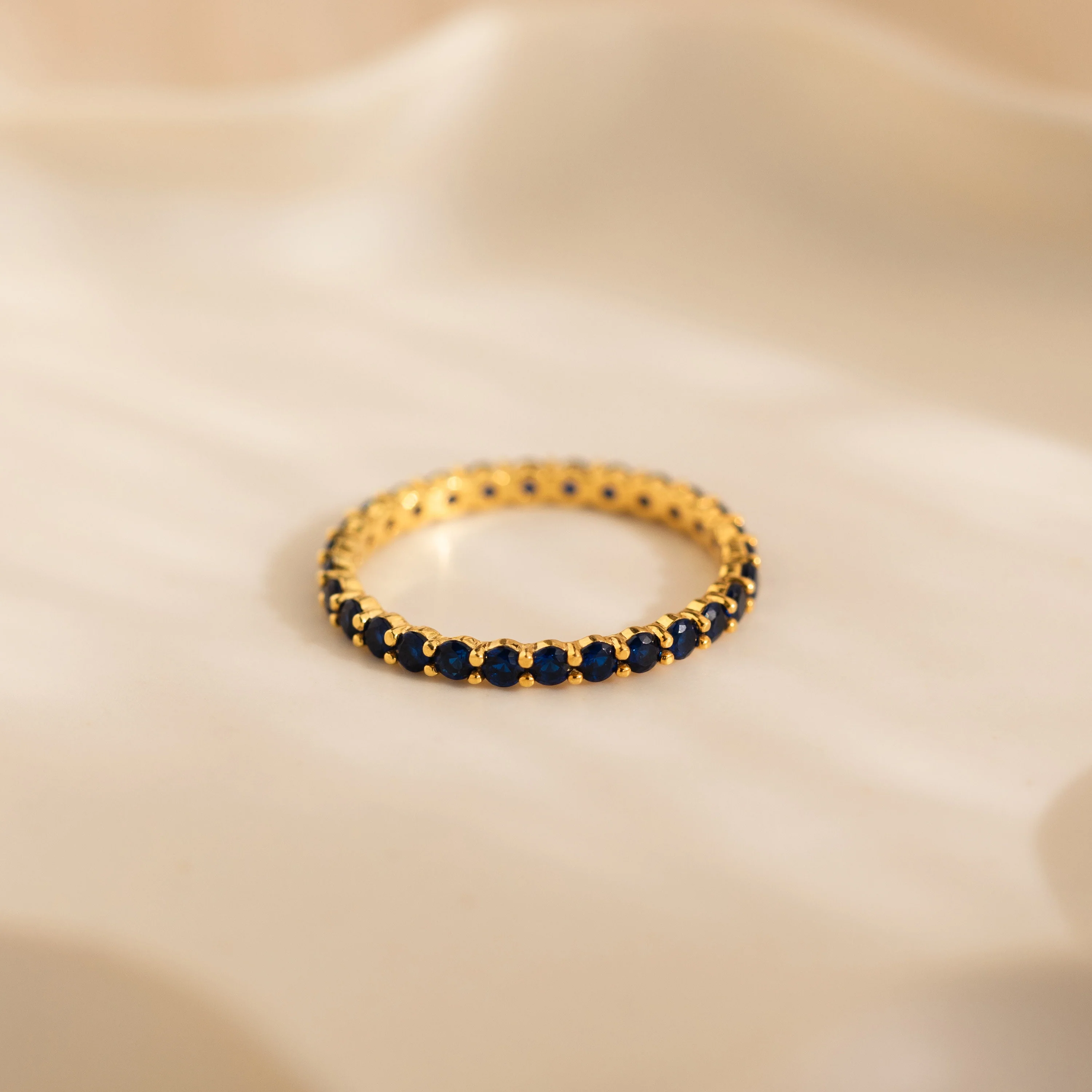 Eternity Tennis Birthstone Ring - Image 2