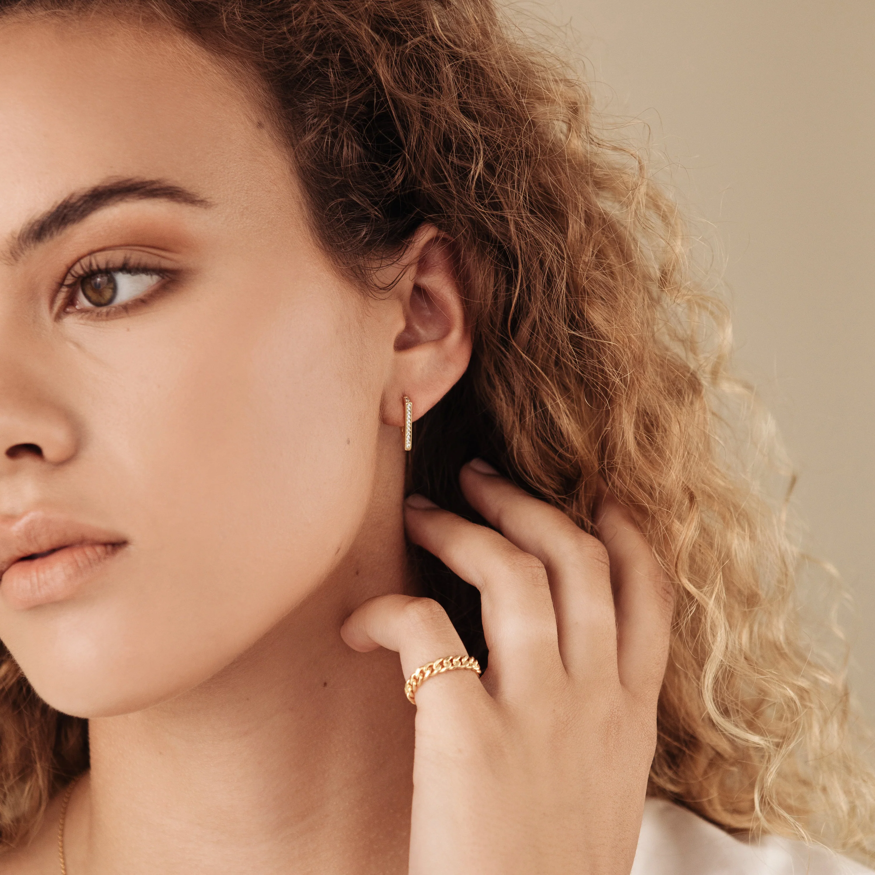 Ezra Triangle Earrings - Image 4