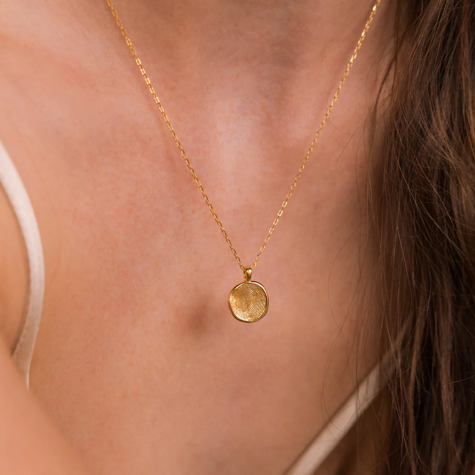 Fingerprint Coin Necklace - Image 2