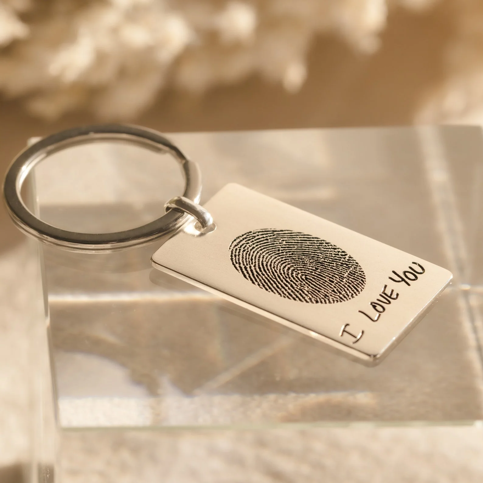 Fingerprint Rectangle Keychain - Image 6