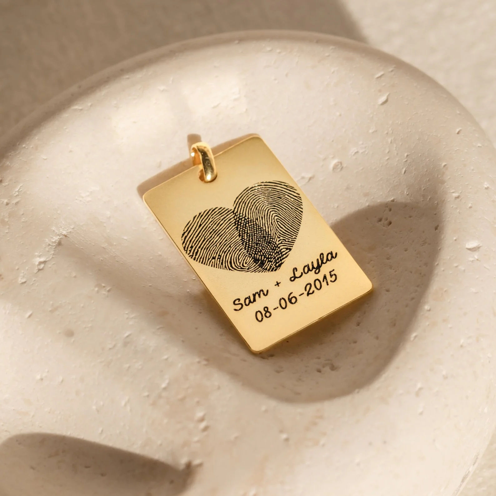 Fingerprint Rectangle Keychain - Image 8