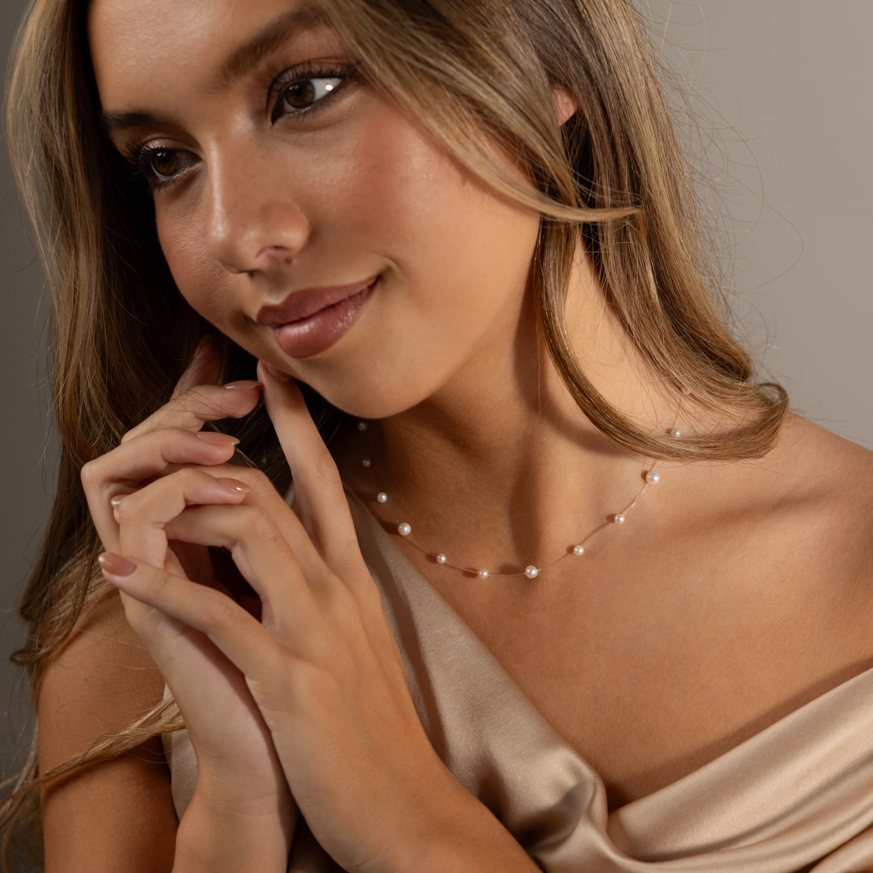 Floating Pearl Necklace - Image 8