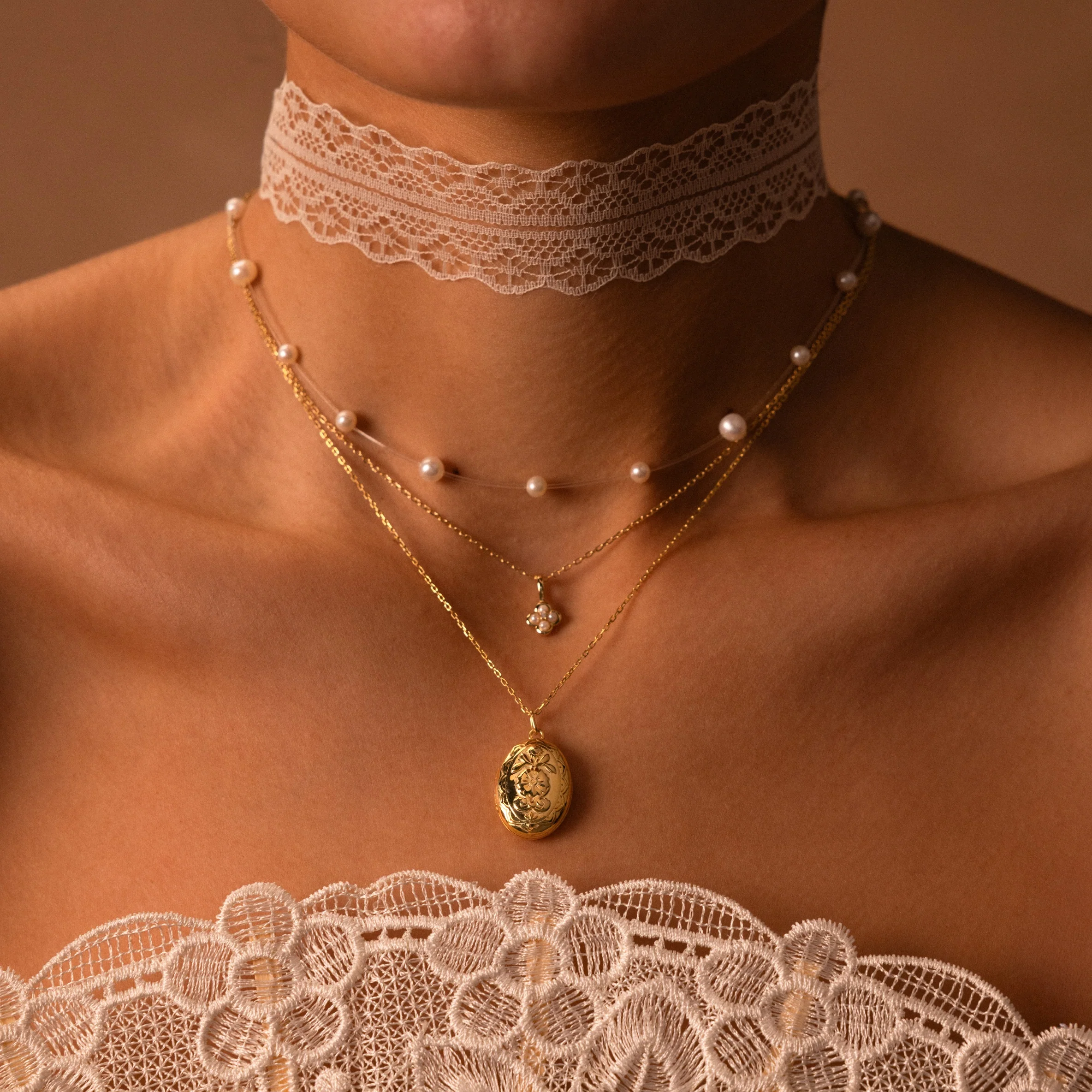 Floral Handwriting Locket Necklace - Image 7