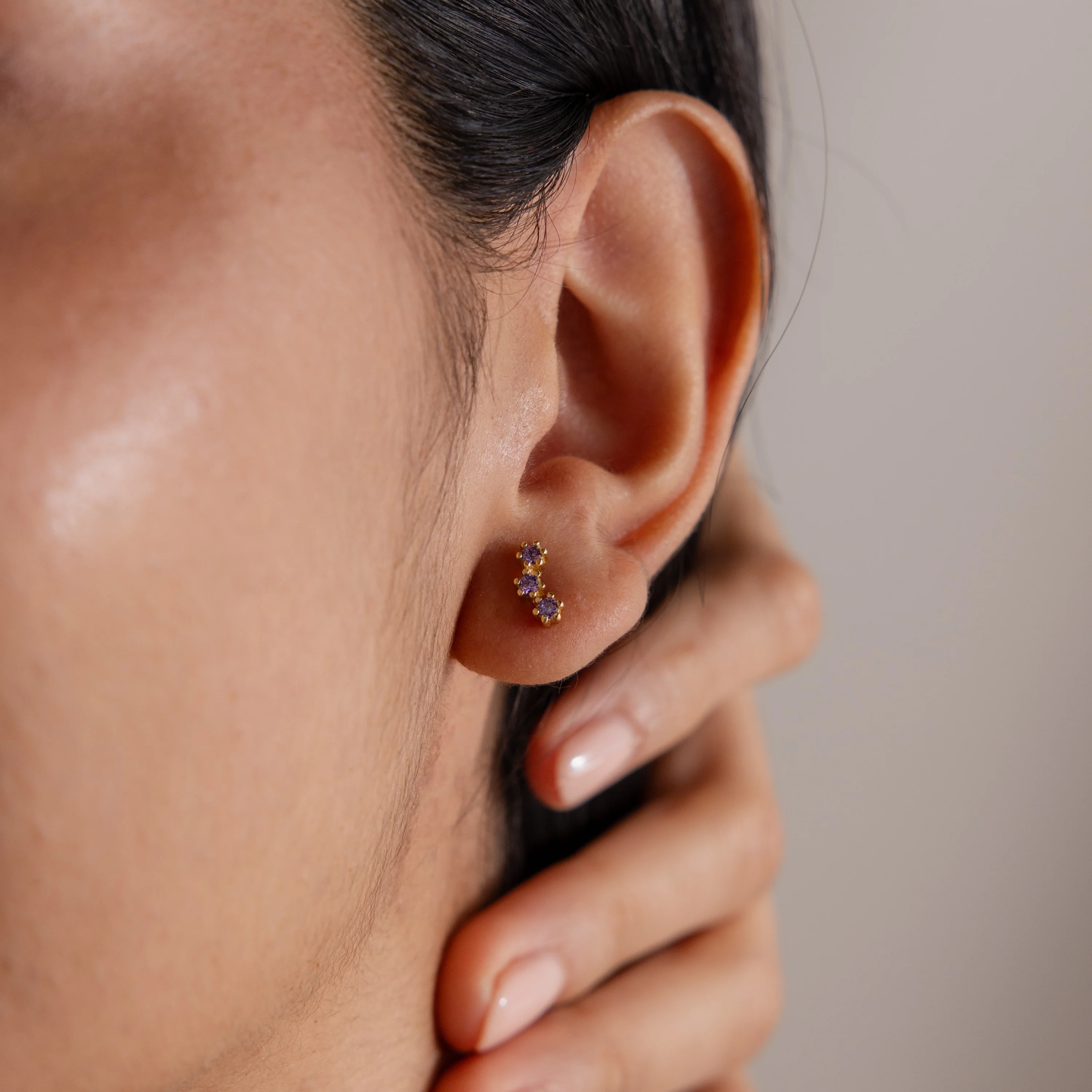 Topaz Cluster Flatback Studs - Image 2