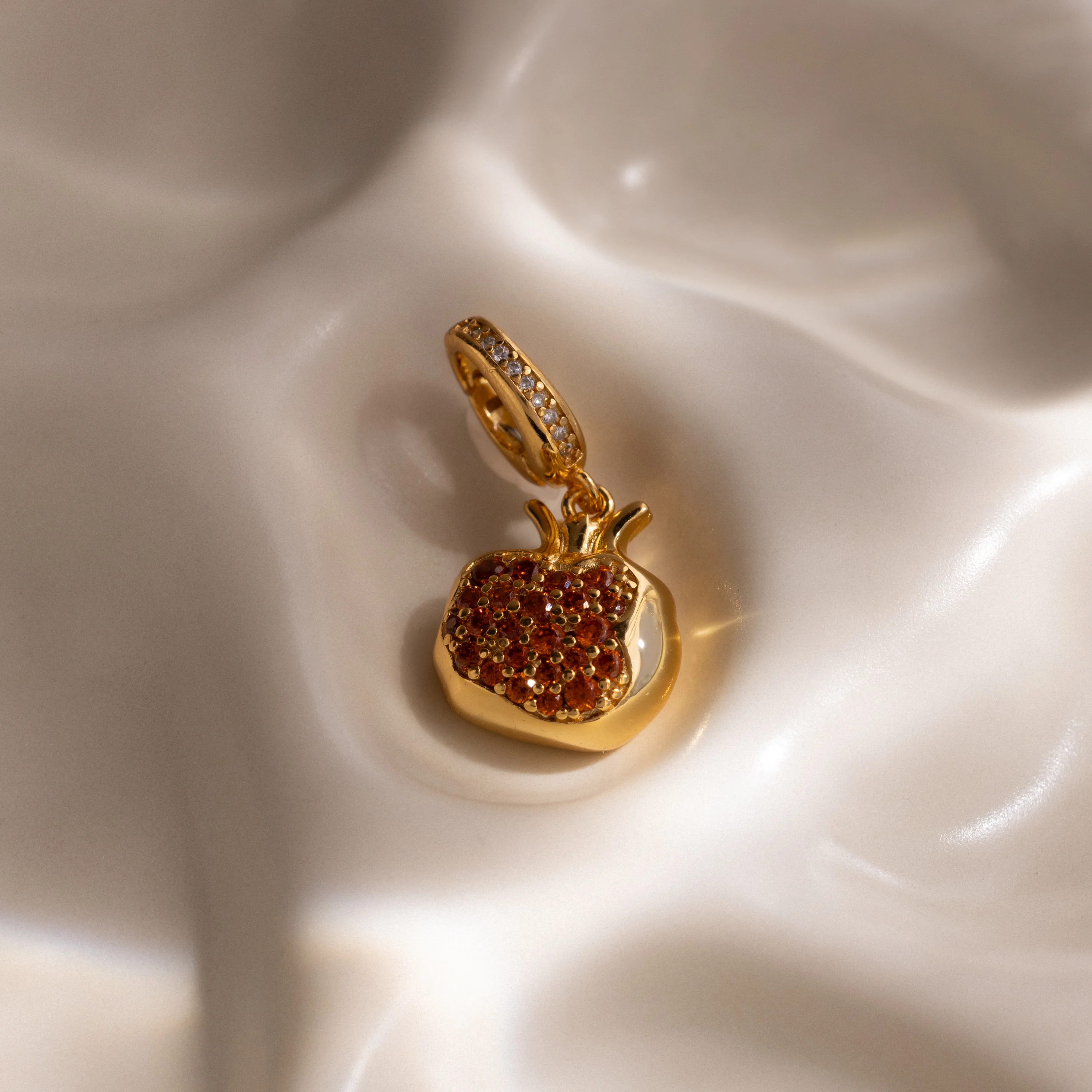 Garnet Pomegranate Charm - Image 3