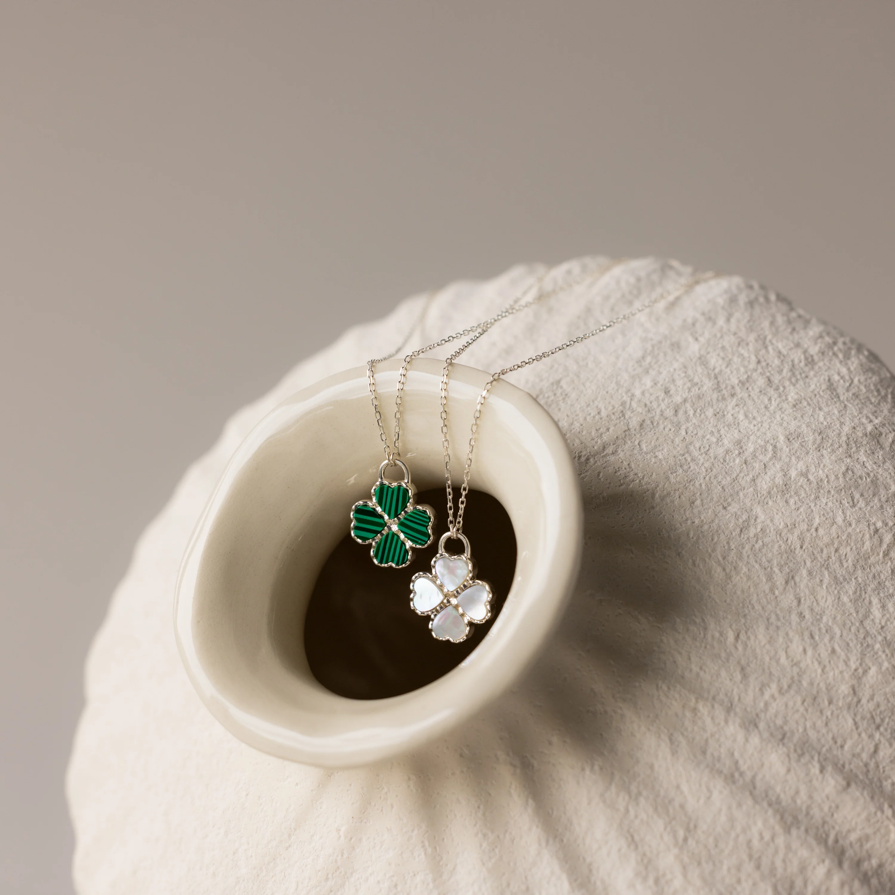 Gemstone Clover Necklace - Image 5