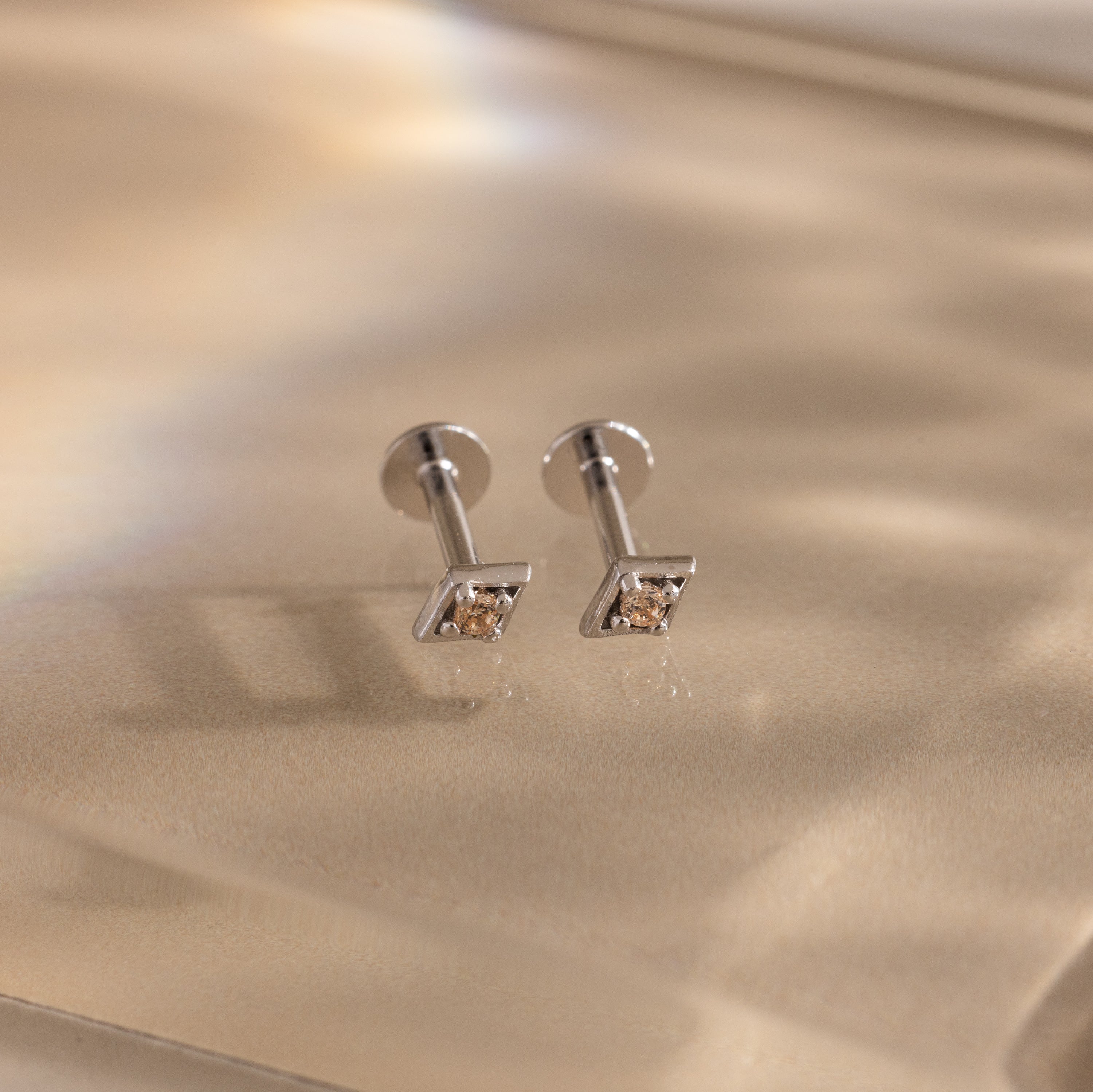 Geometric Birthstone Flat Back Studs - Image 10