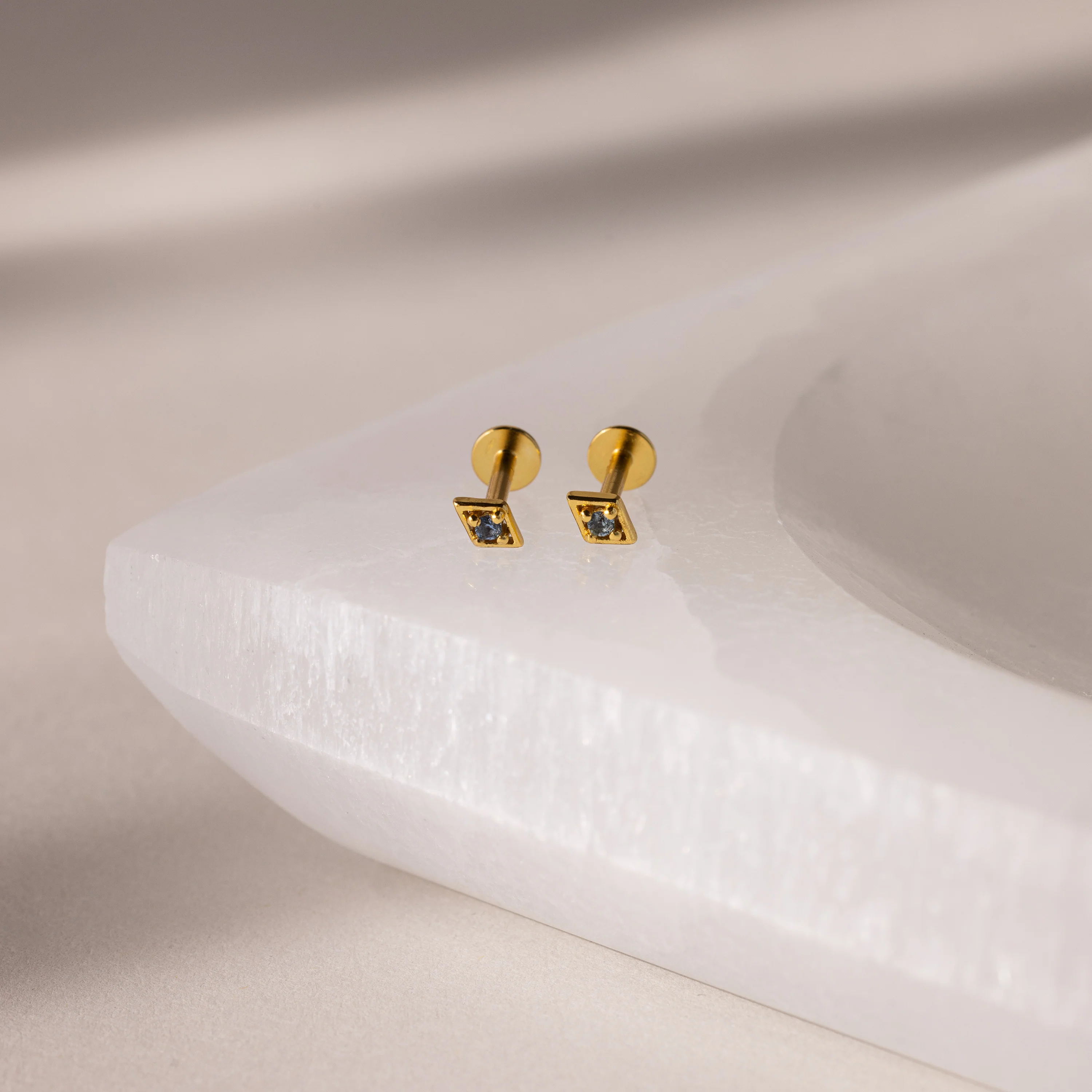 Geometric Birthstone Flat Back Studs - Image 3