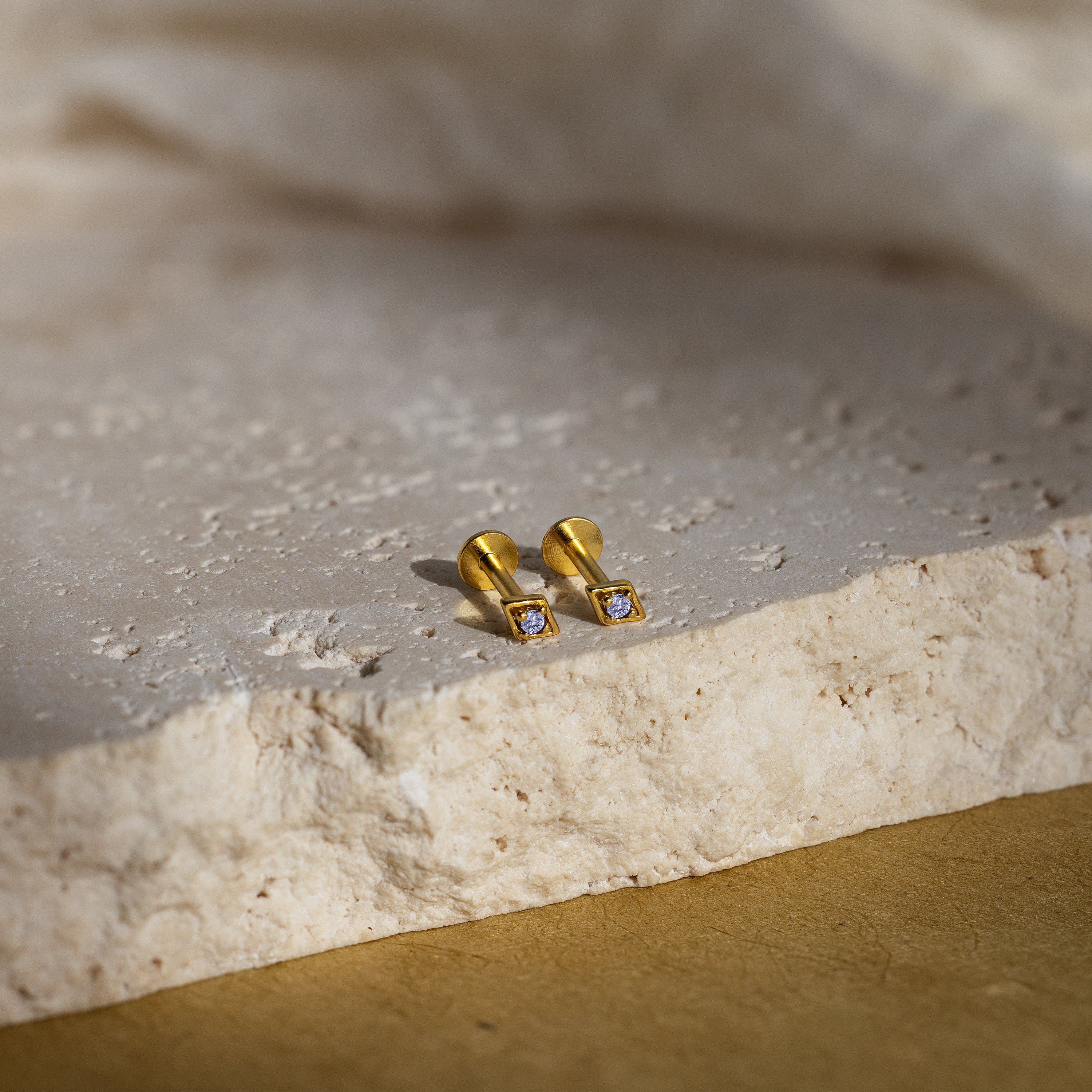 Geometric Birthstone Flat Back Studs - Image 5