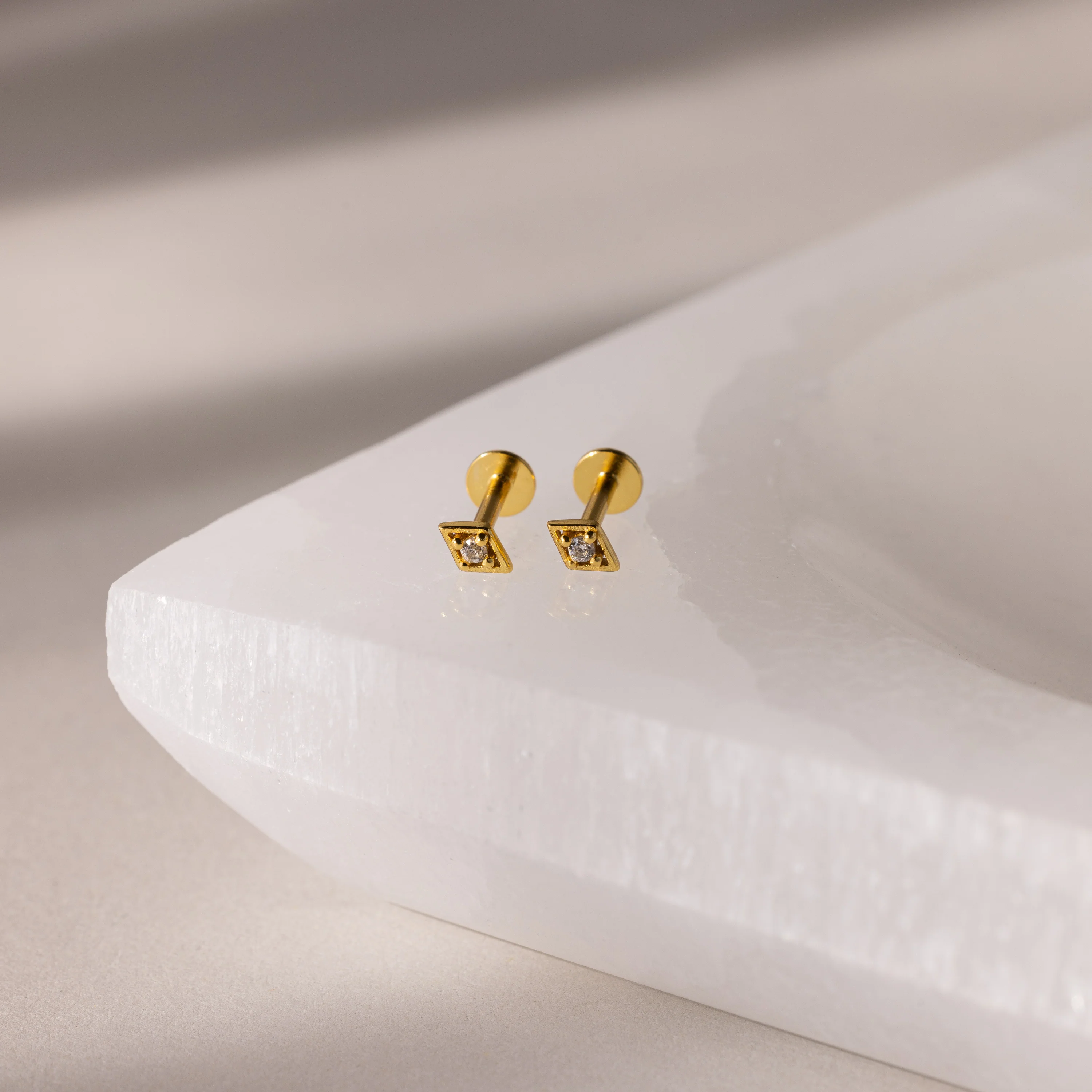 Geometric Birthstone Flat Back Studs - Image 6