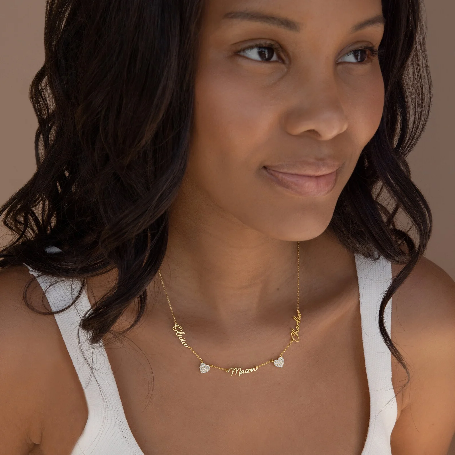 Grace Name Heart Necklace - Image 6
