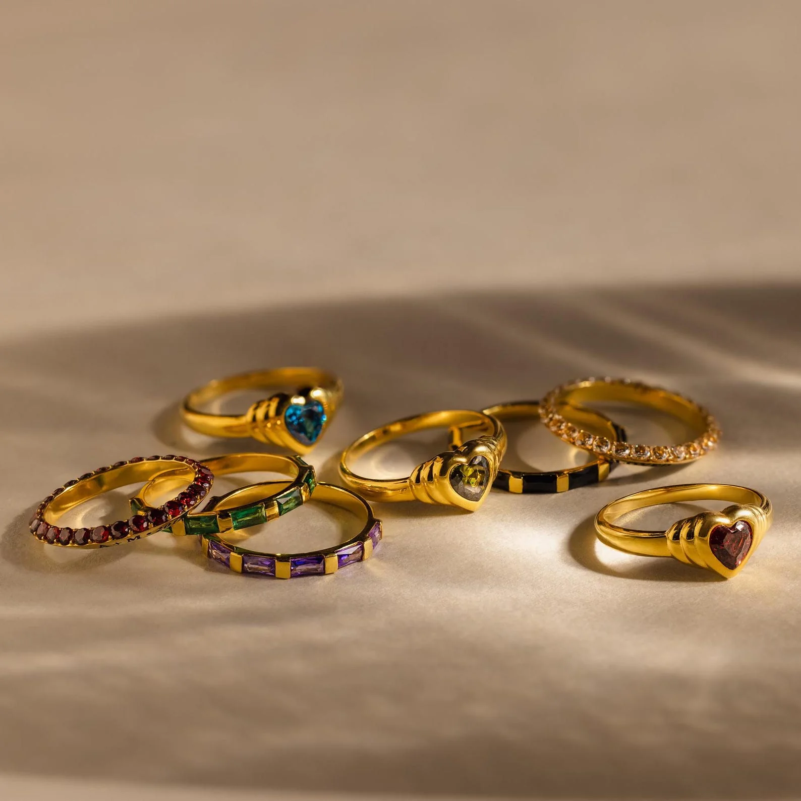 Half Eternity Birthstone Ring - Image 6