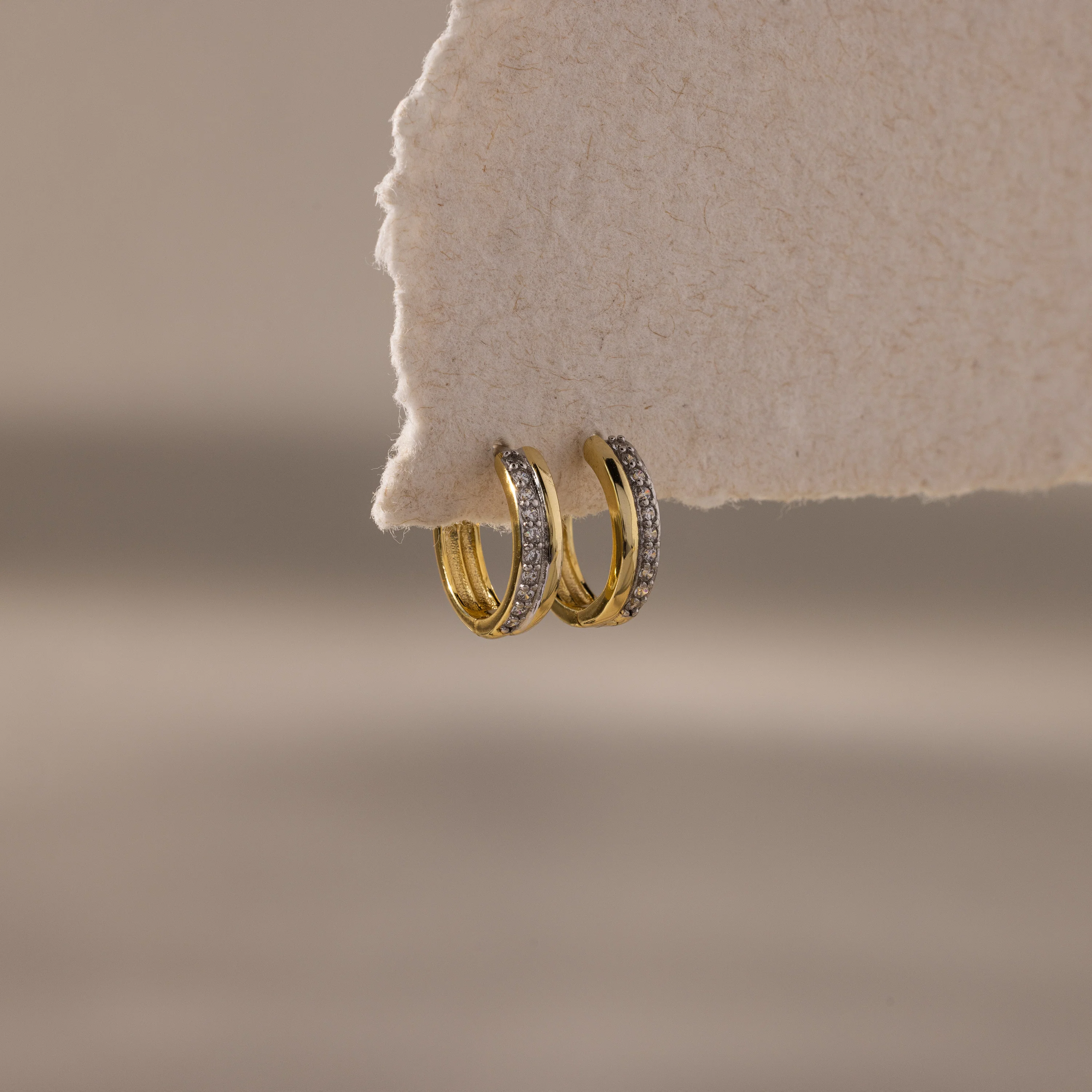 Half Pave Huggies