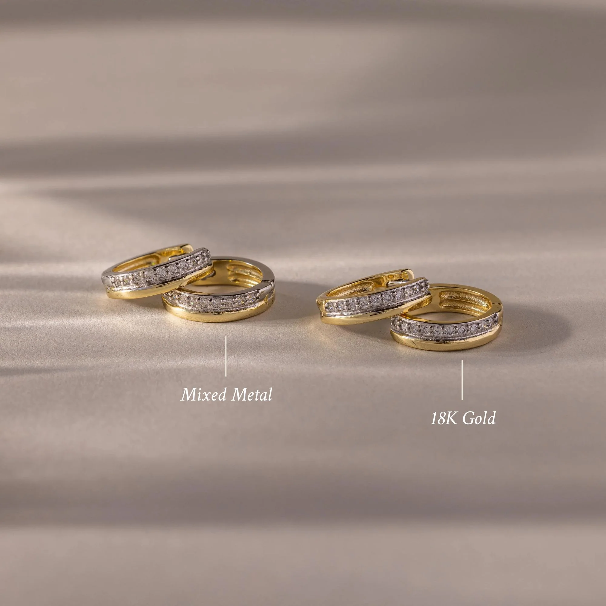 Half Pave Huggies - Image 6