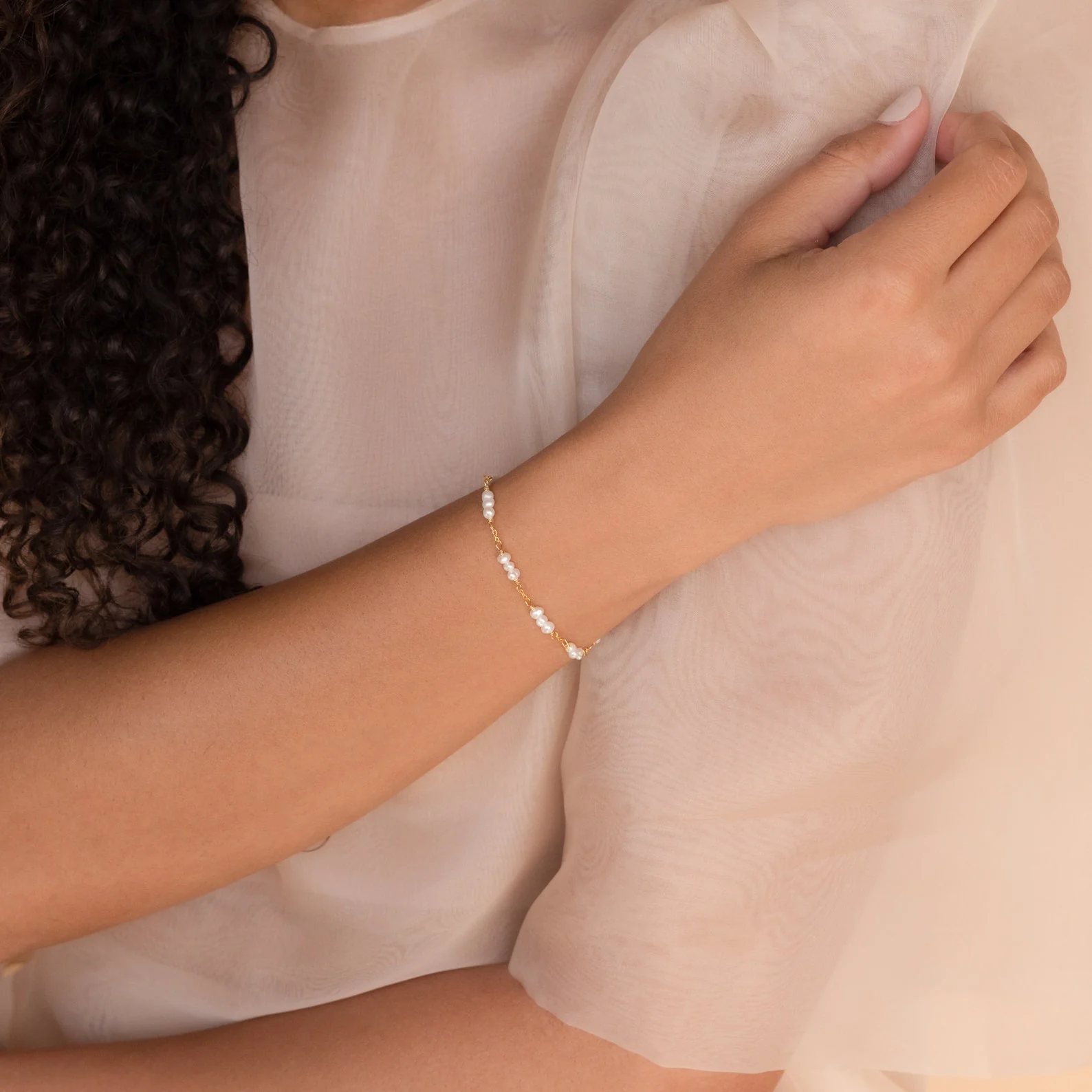Hali Pearl Station Bracelet - Image 8