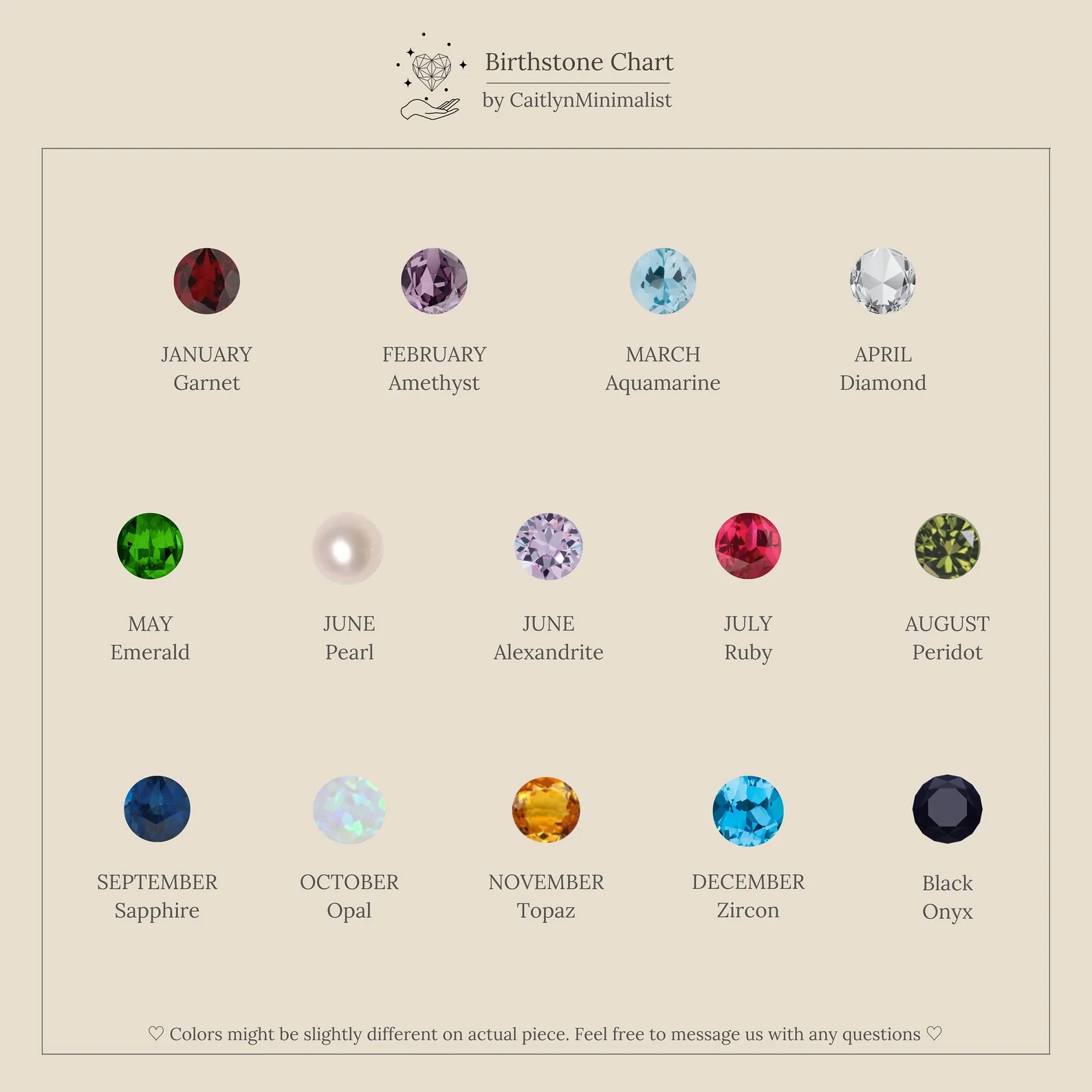 Halo Birthstone Necklace - Image 8