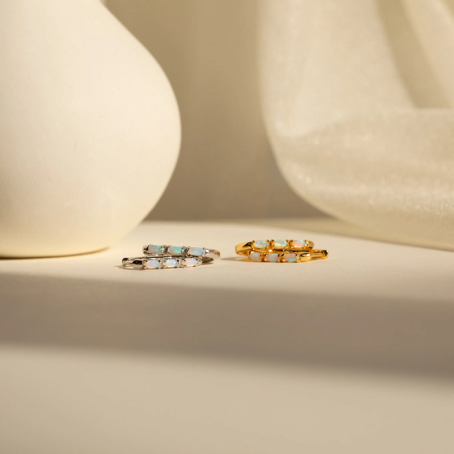 Halo Opal Hoops - Image 5