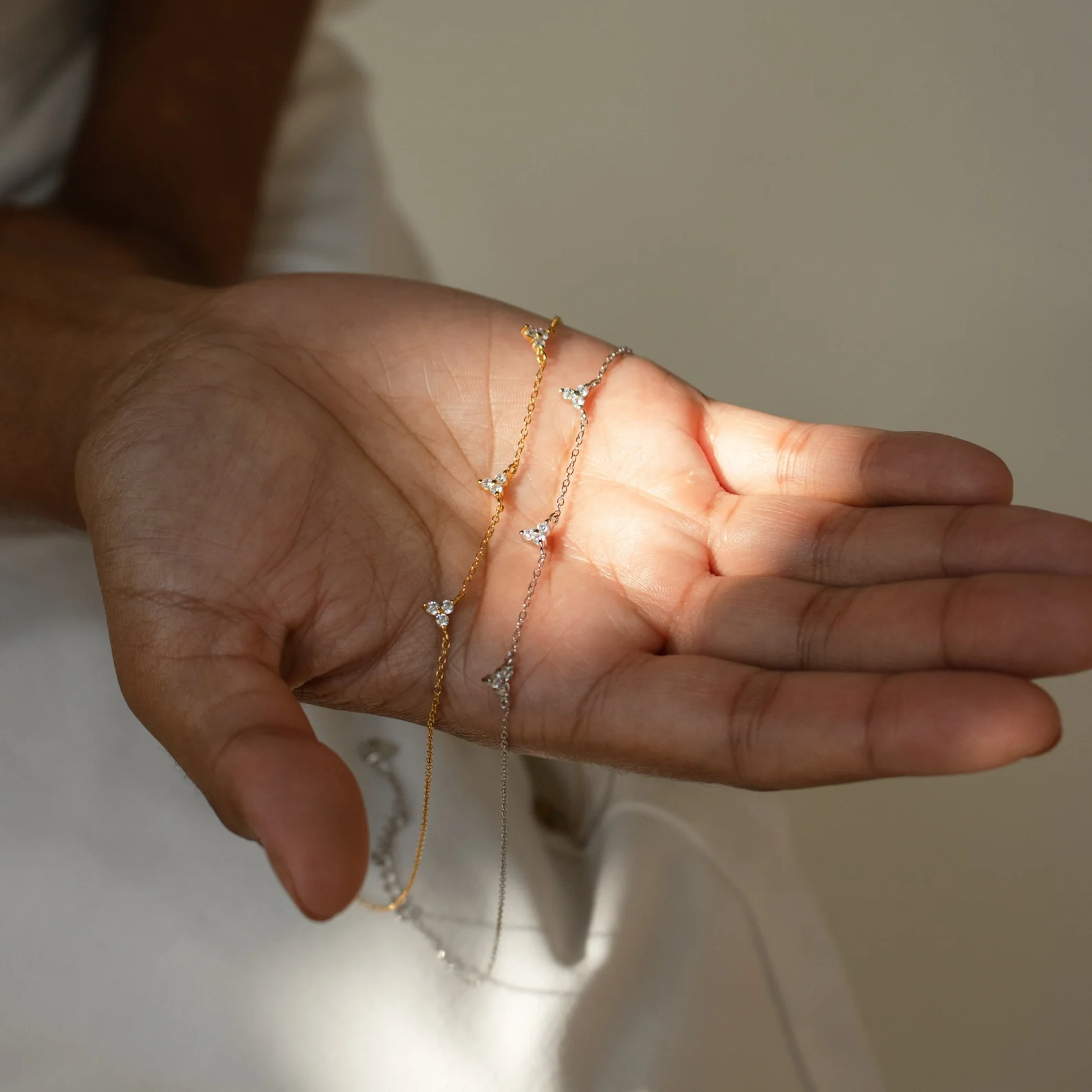 Hana Diamond Station Necklace - Image 7