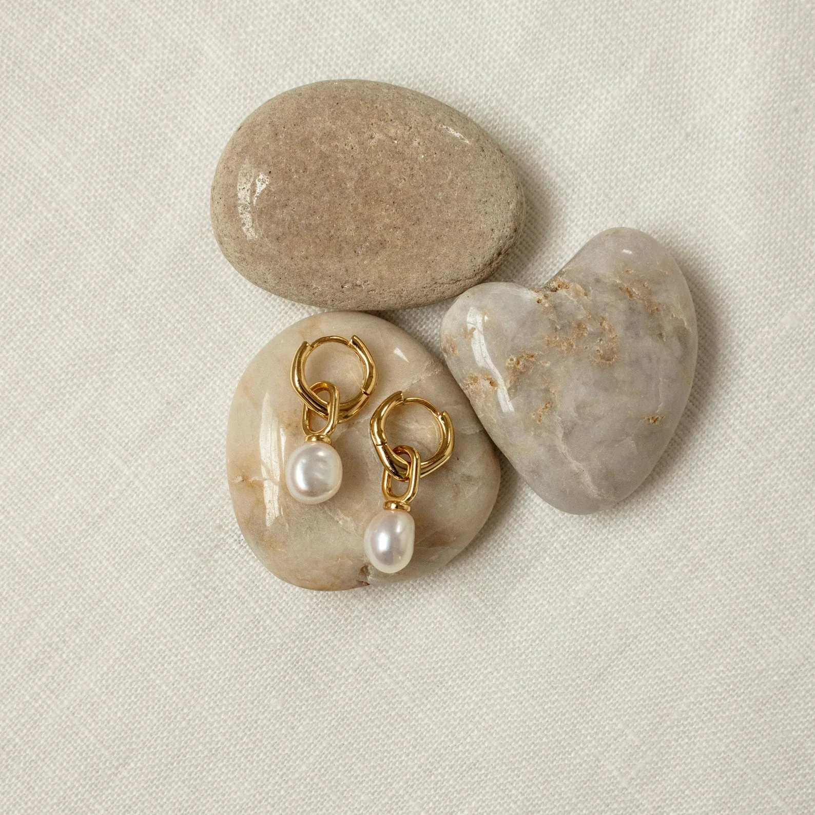 Hazel Pearl Hoops - Image 5