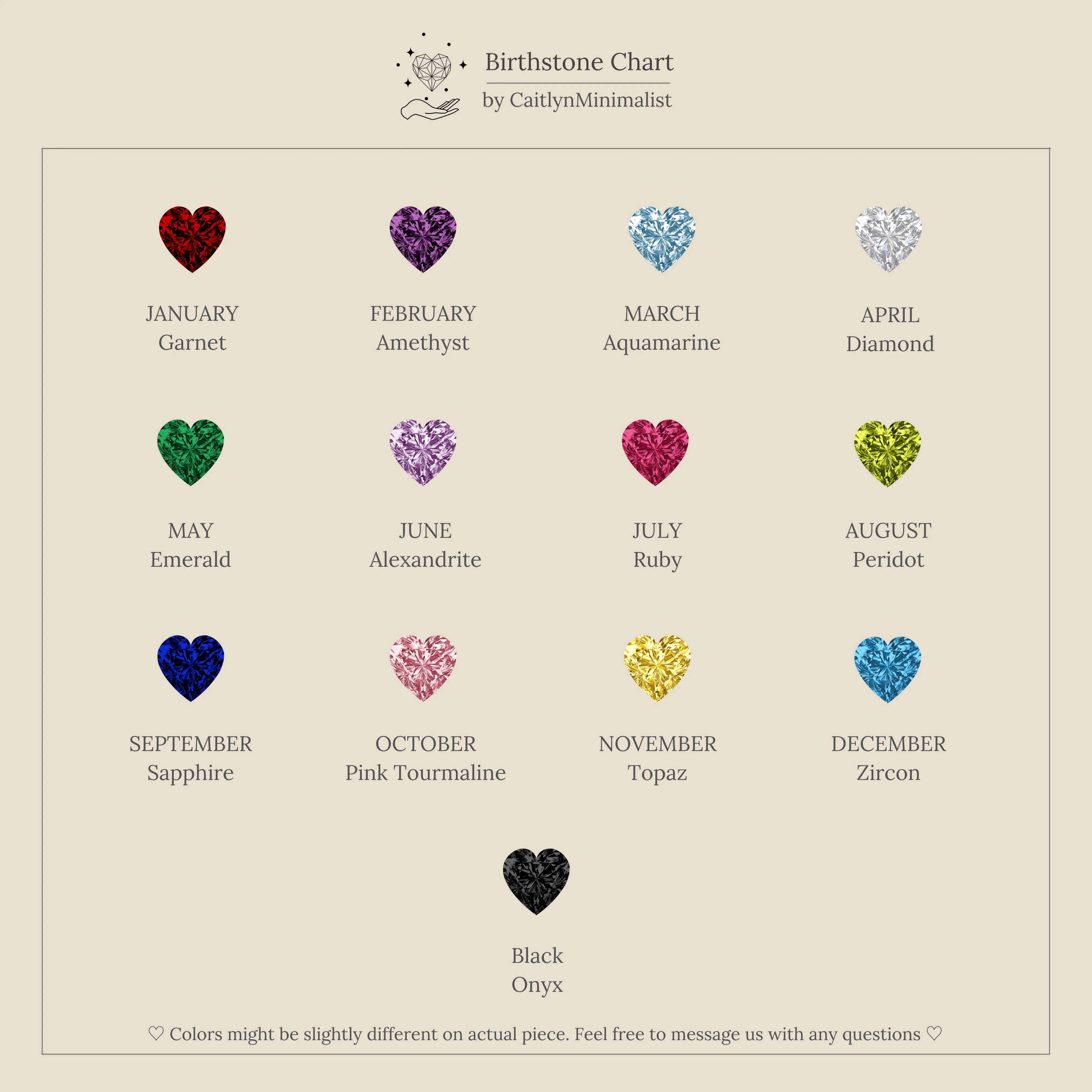 Birthstone Heart Signet Ring - Image 8