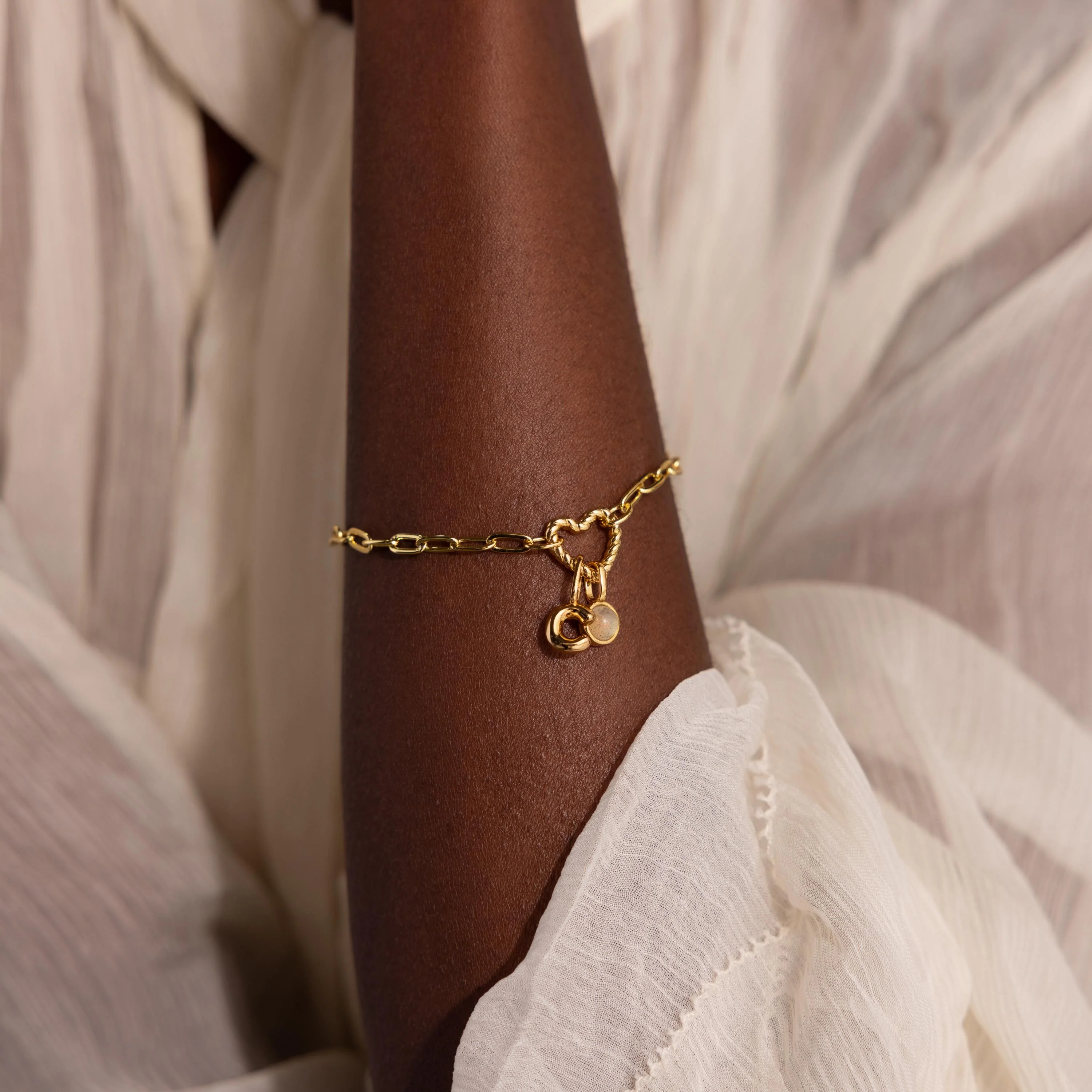 Heart Carabiner Paperclip Bracelet - Image 6