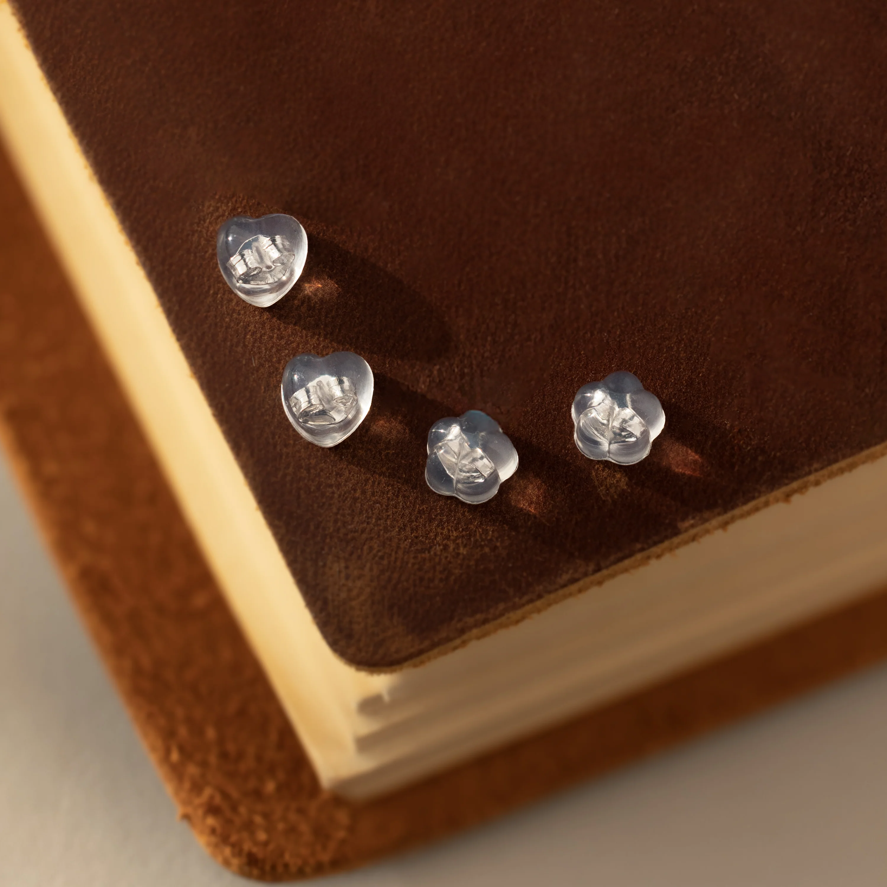 Heart & Flower Earring Backs - Image 2
