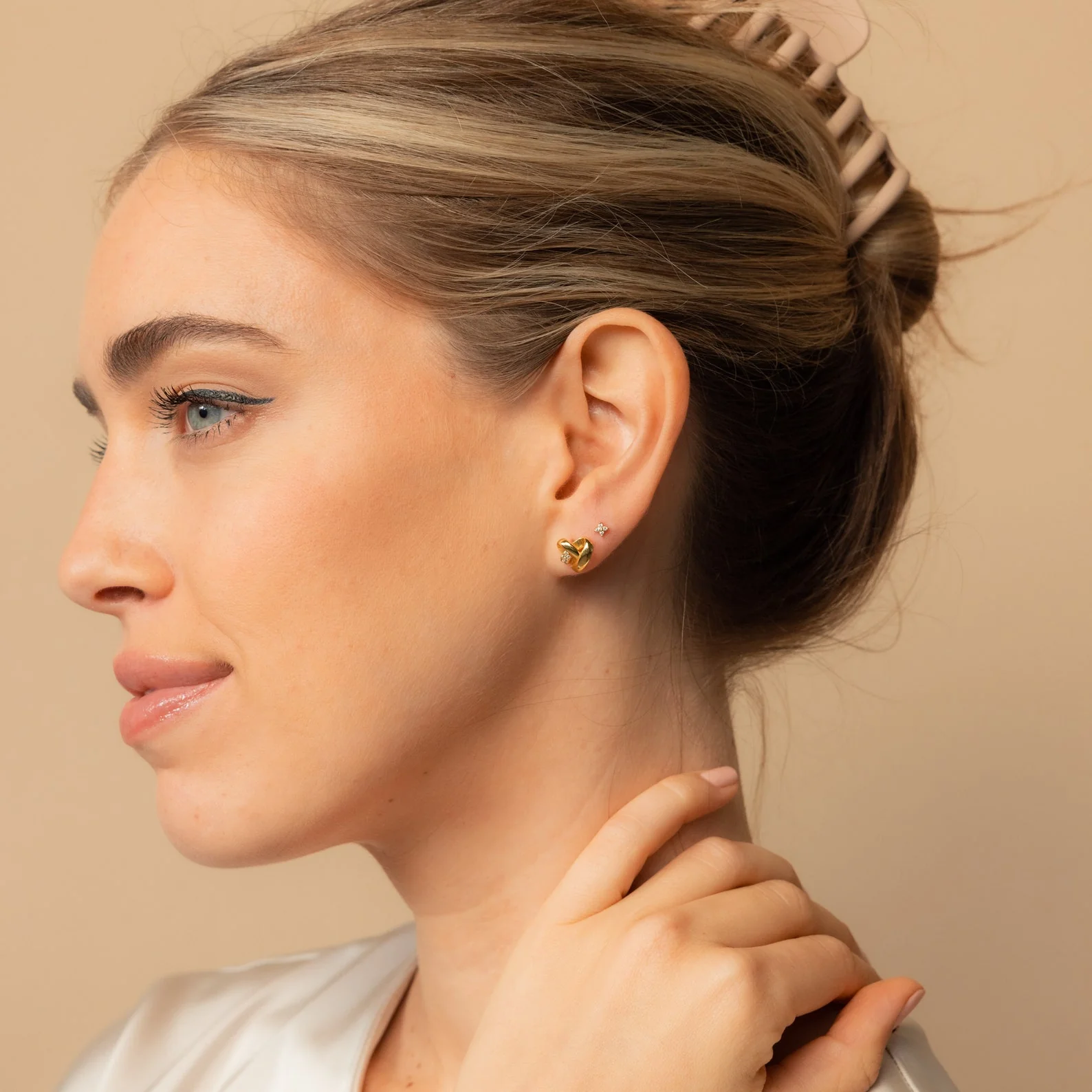 Heart Knot Studs - Image 4